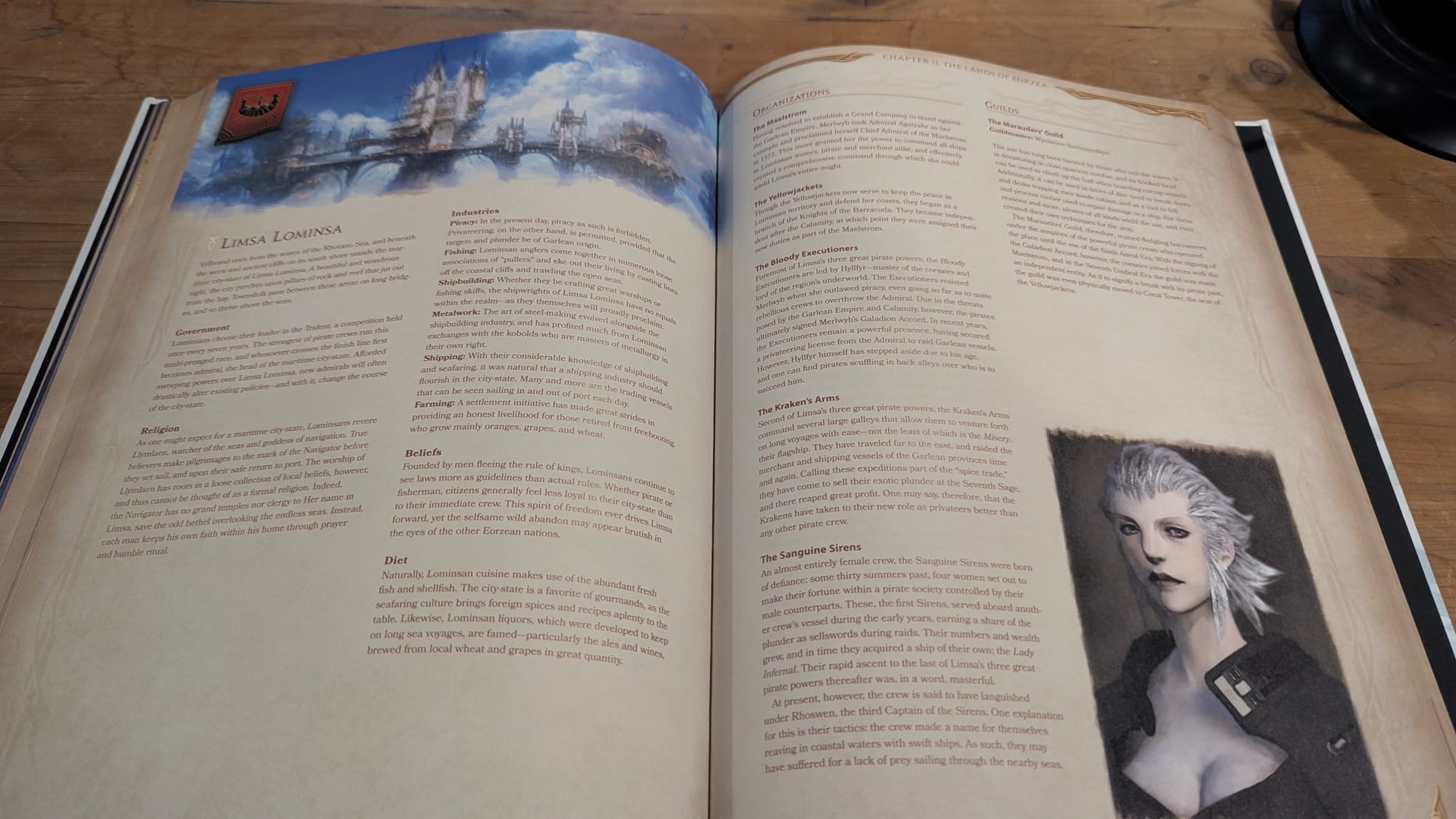 The Limsa Lominsa introduction in the FFXIV TTRPG