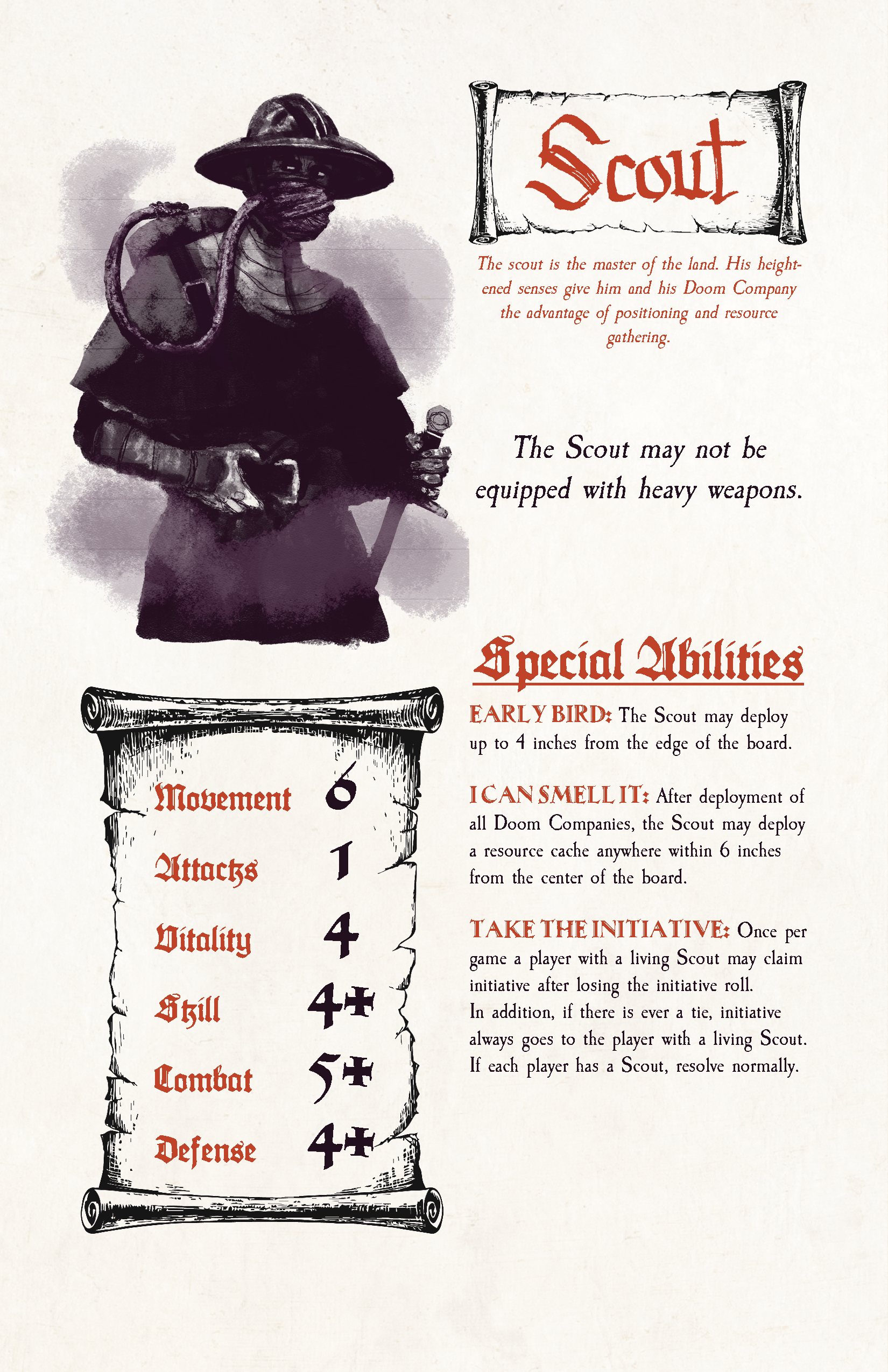 An image of the Scout class for 1490 Doom