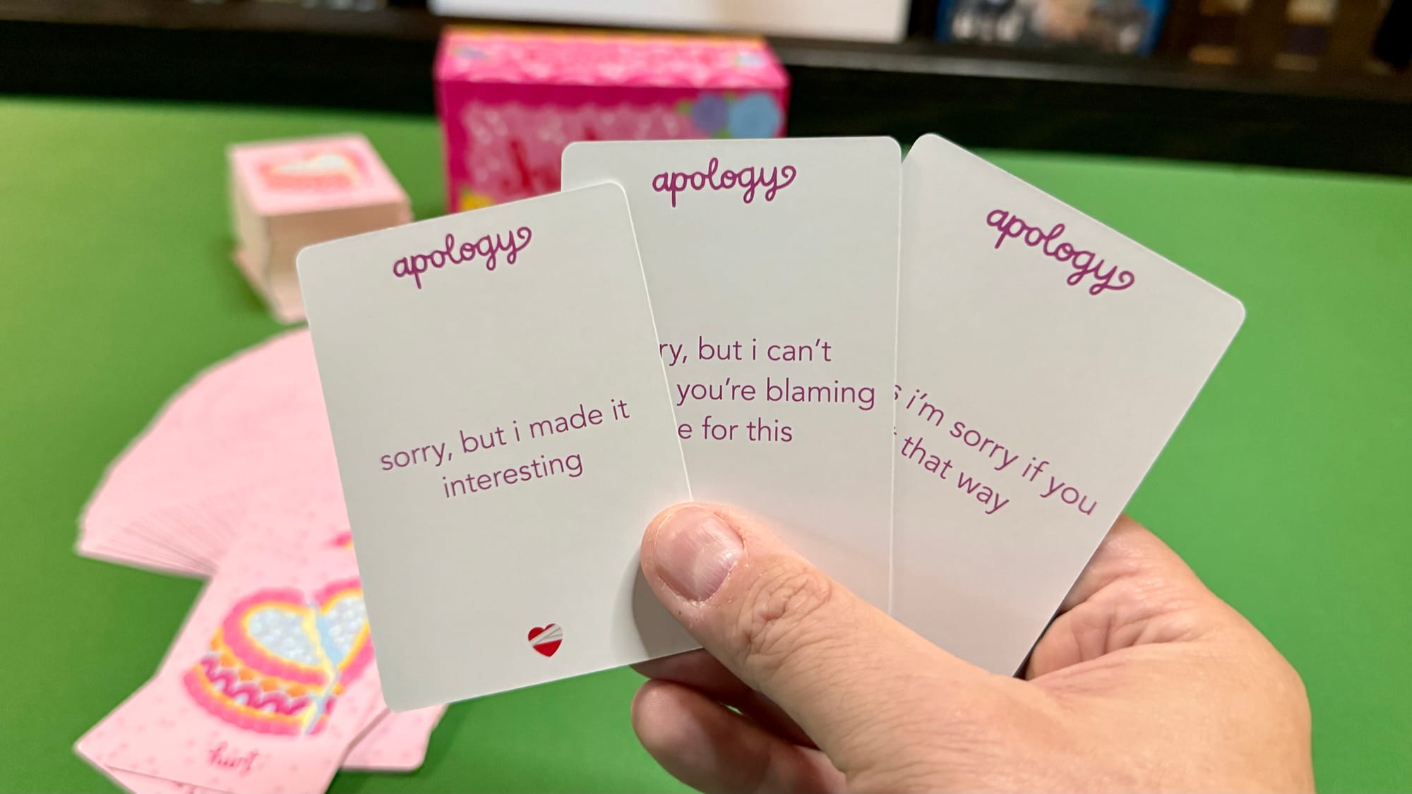 So many apologies to choose from