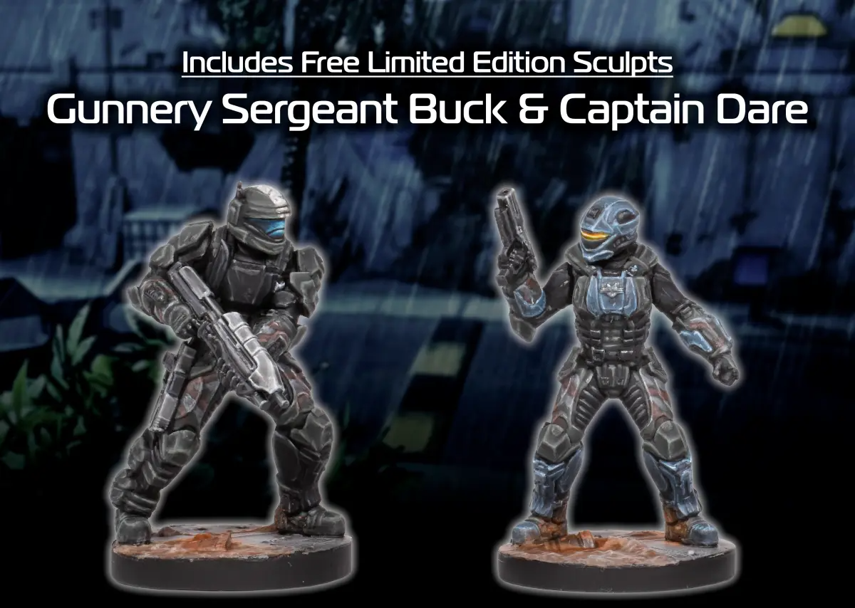 Halo Flashpoint ODST Gunnery Sergeant Buck and Captain Dare