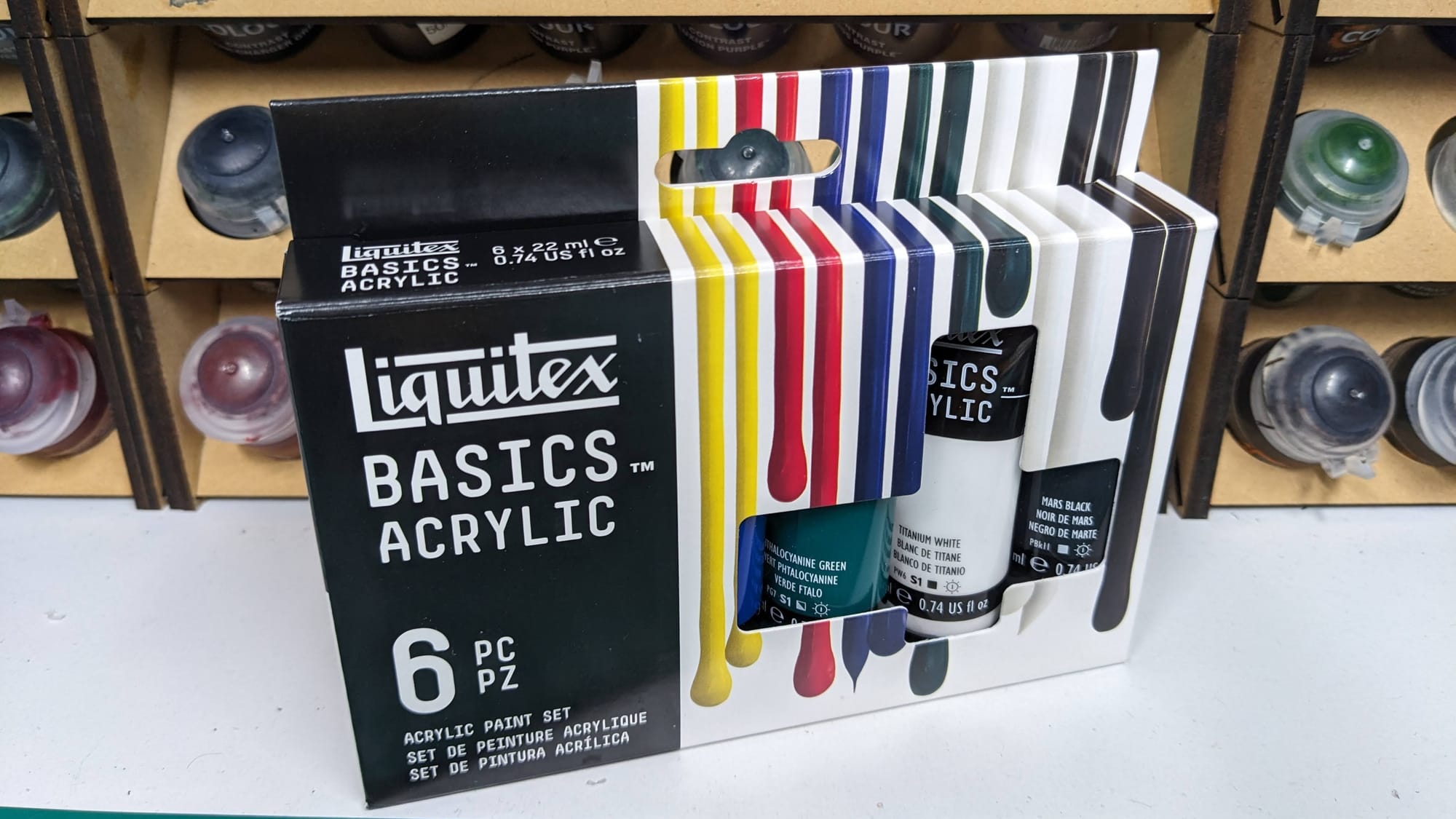 Liquitex Basics Acrylic Primary Colours Set (22ml tubes)