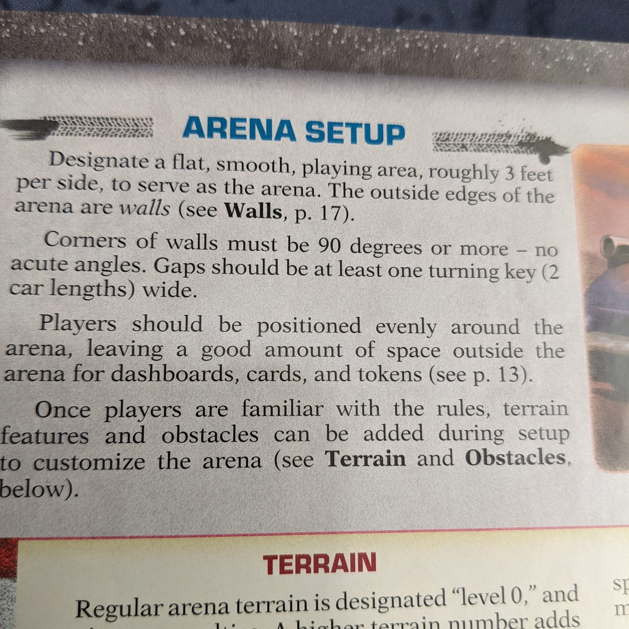 Car Wars Sixth Edition Arena Set Up