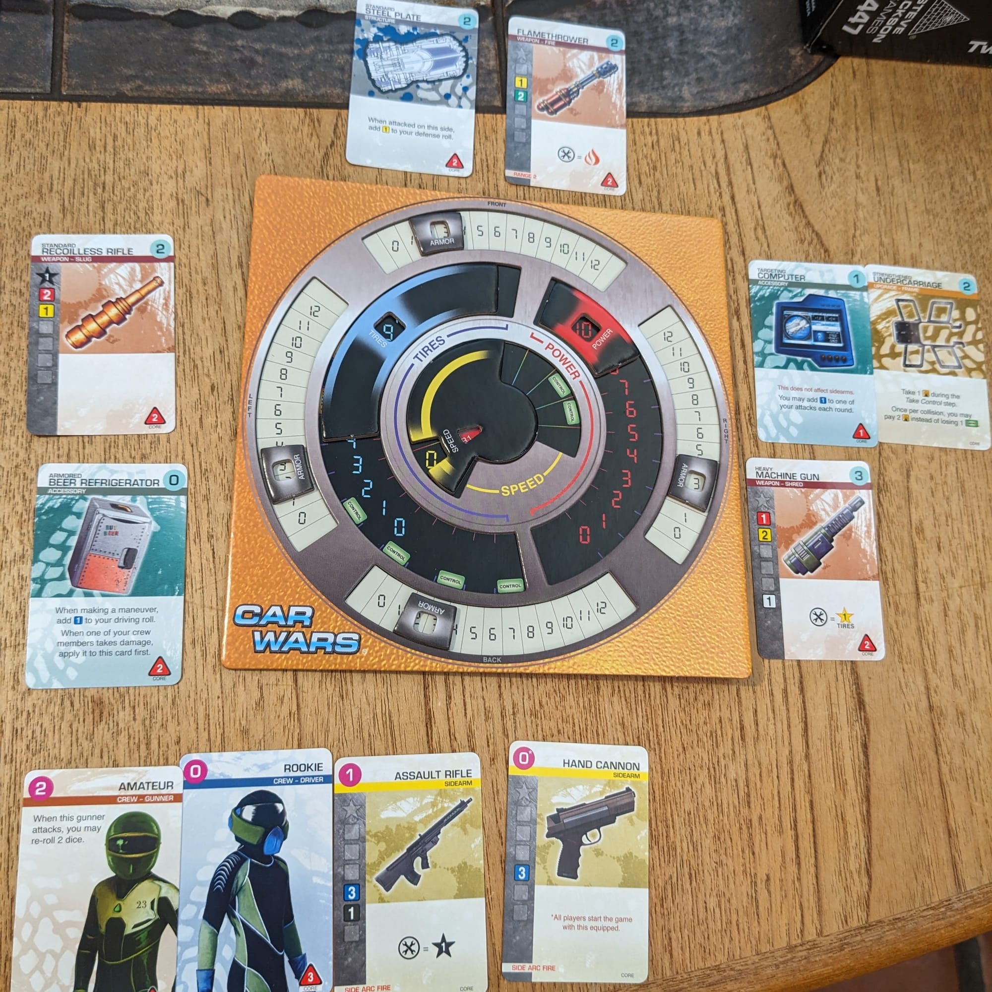 Car Wars Sixth Edition Dashboard Upgrade Cards Weapons Armor Car 