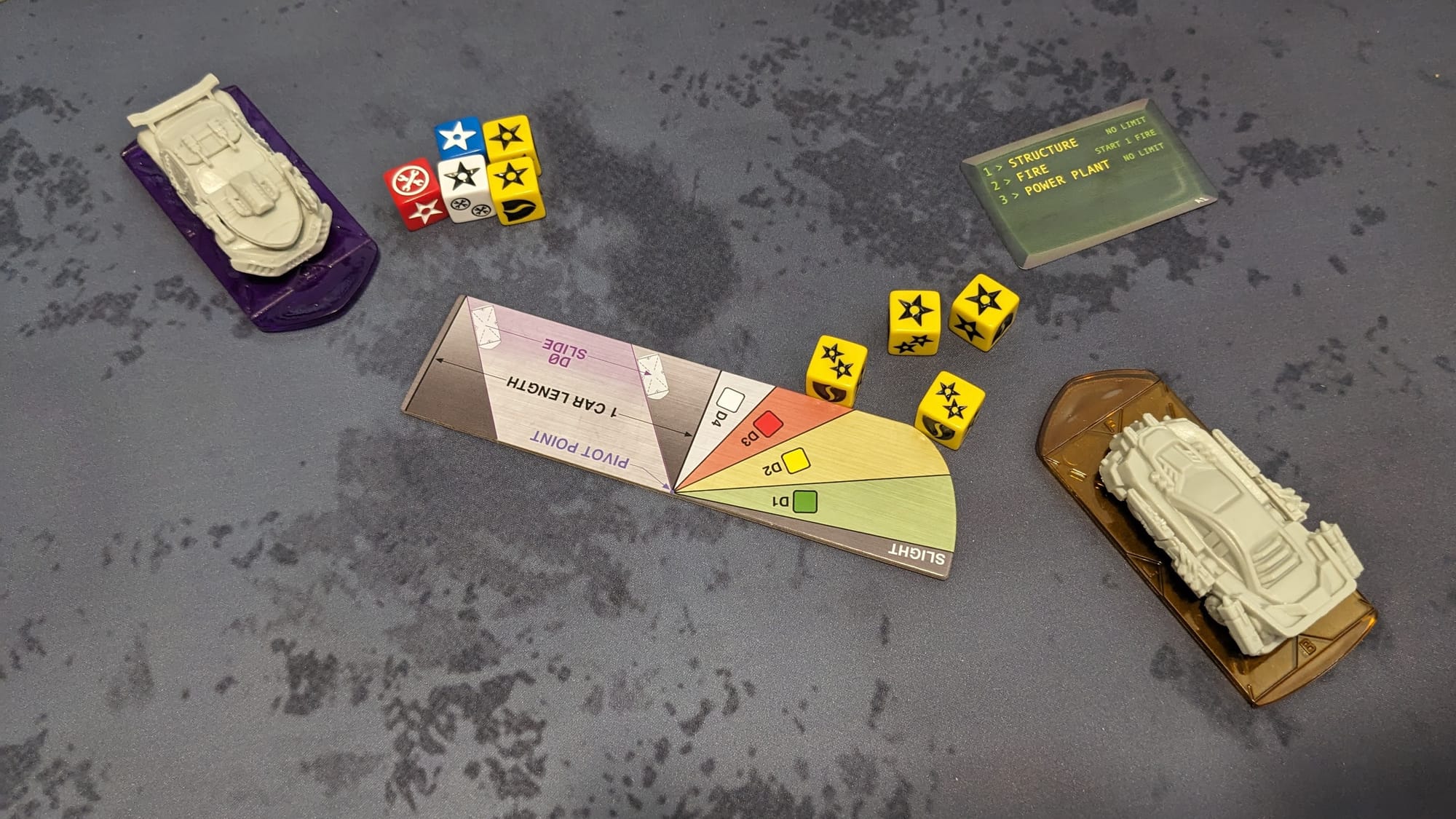 Car Wars Sixth Addition Dice Combat Rolling Attack Symbols