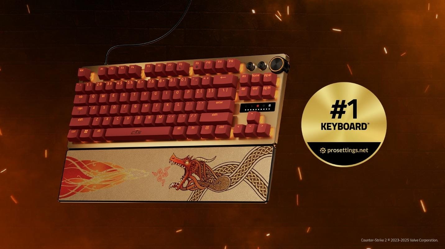 A computer keyboard with a gold label
AI-generated content may be incorrect.