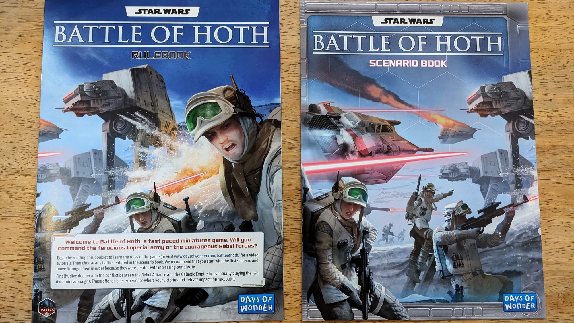 GamingTrend Star Wars Battle of Hoth Days of Wonder Board Game Rulebook Scenario Book