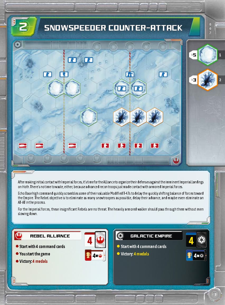 GamingTrend Star Wars Battle of Hoth Days of Wonder Board Game Scenario 2