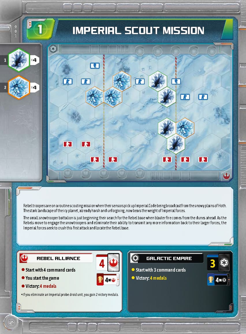 GamingTrend Star Wars Battle of Hoth Days of Wonder Board Game Scenario 1