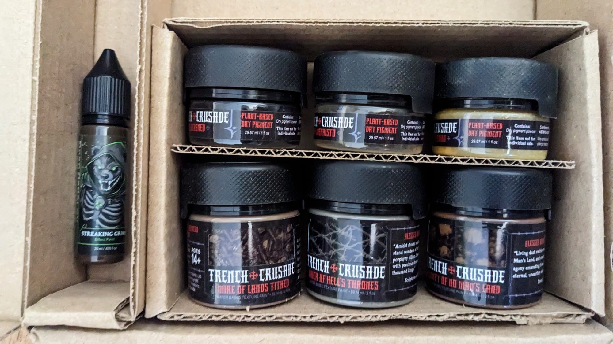 Bear Cavalry Elrik's Hobbies Muck and Mire Trench Crusade Basing Box Contents