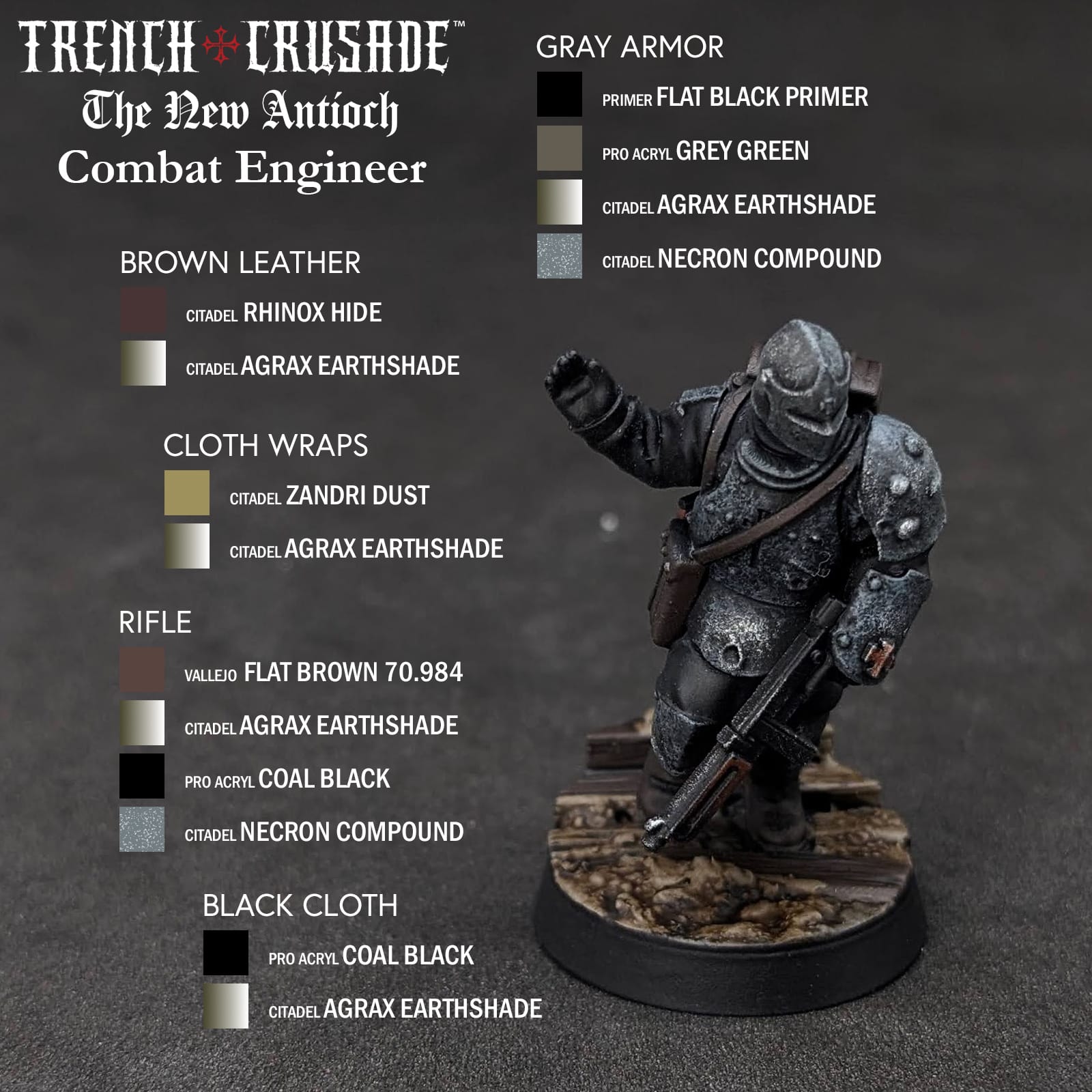 GamingTrend Learn to Paint Trench Crusade New Antioch Combat Engineer