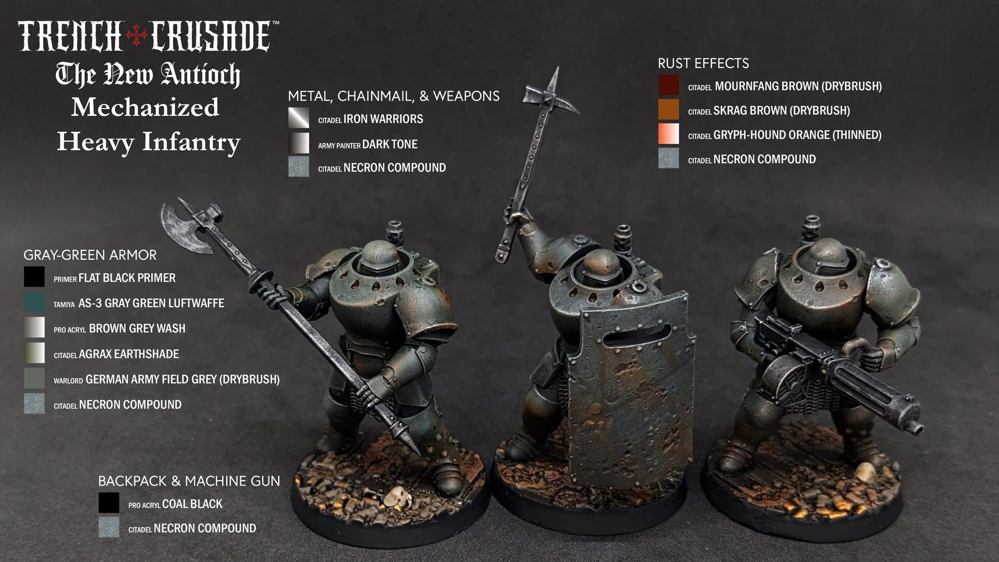 GamingTrend Learn to Paint Trench Crusade New Antioch Mechanized Heavy Infantry