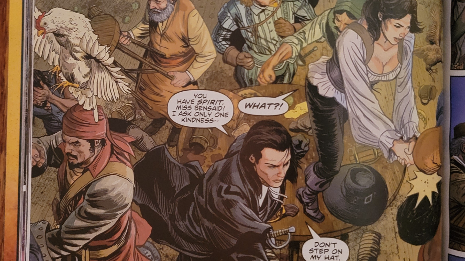 Solomon Kane's companion Diamanta quickly proves herself to be more than capable in a fight