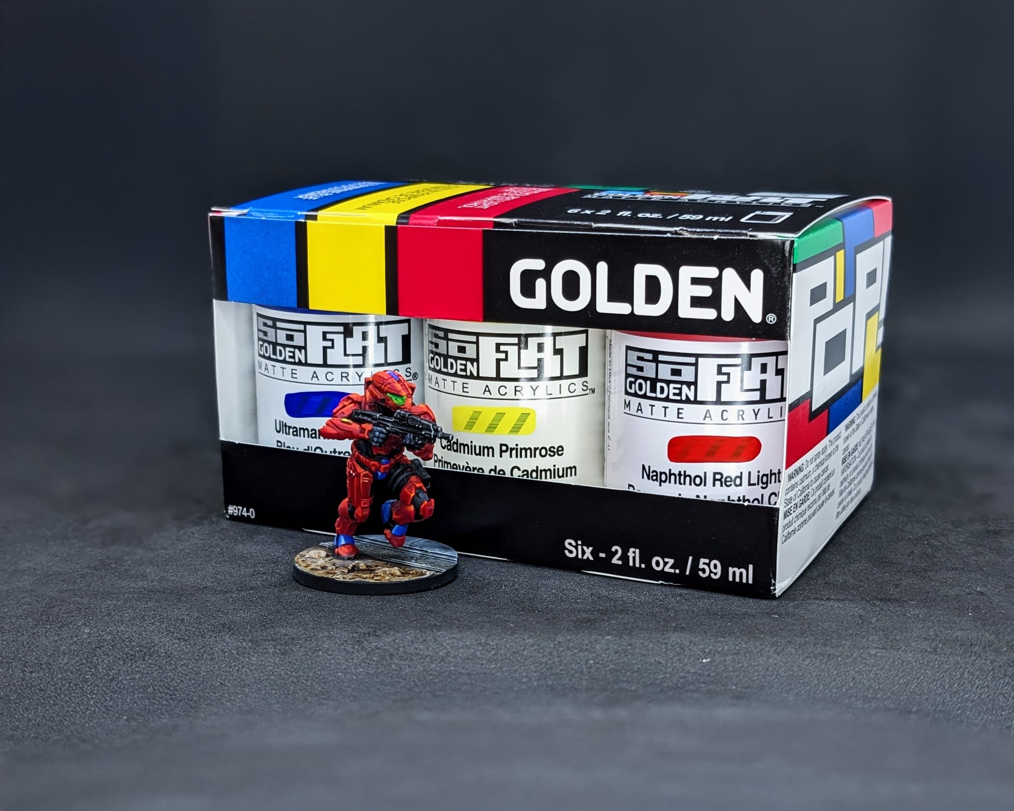 Golden Paints SoFlat Pop! Box Set with Halo Flashpoint Spartan