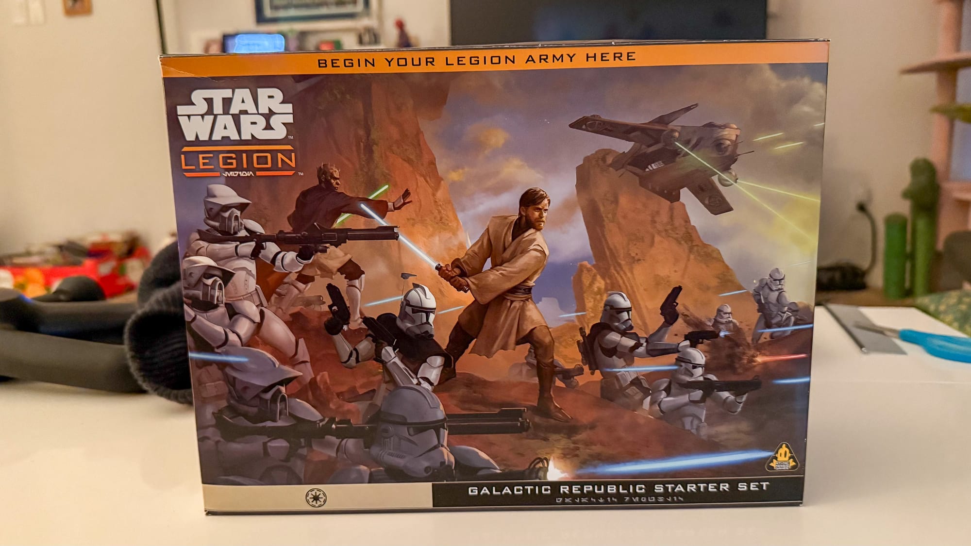 A photo of the Star Wars Legion Galactic Republic Starter Set