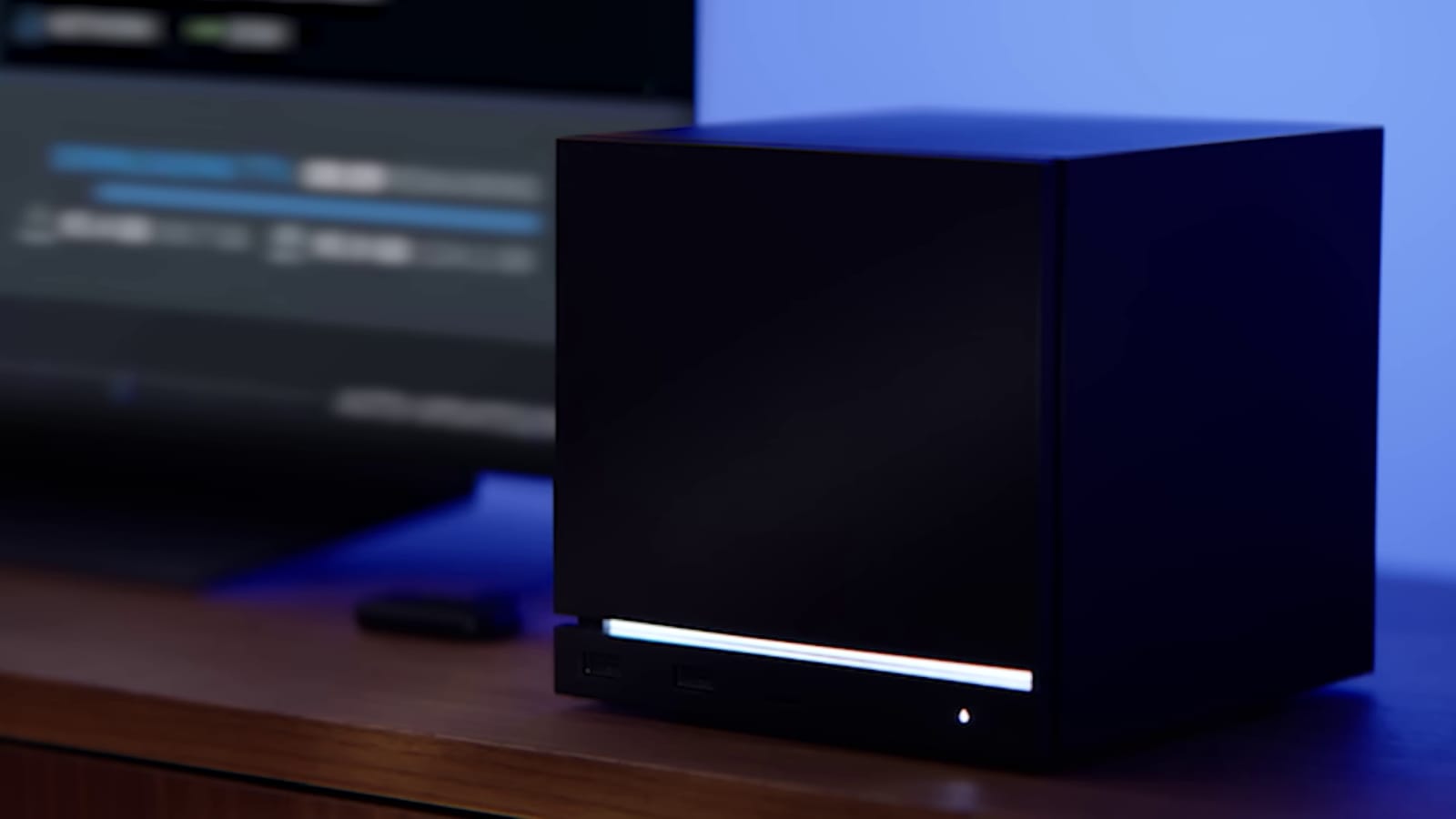 The Steam Machine on a desk