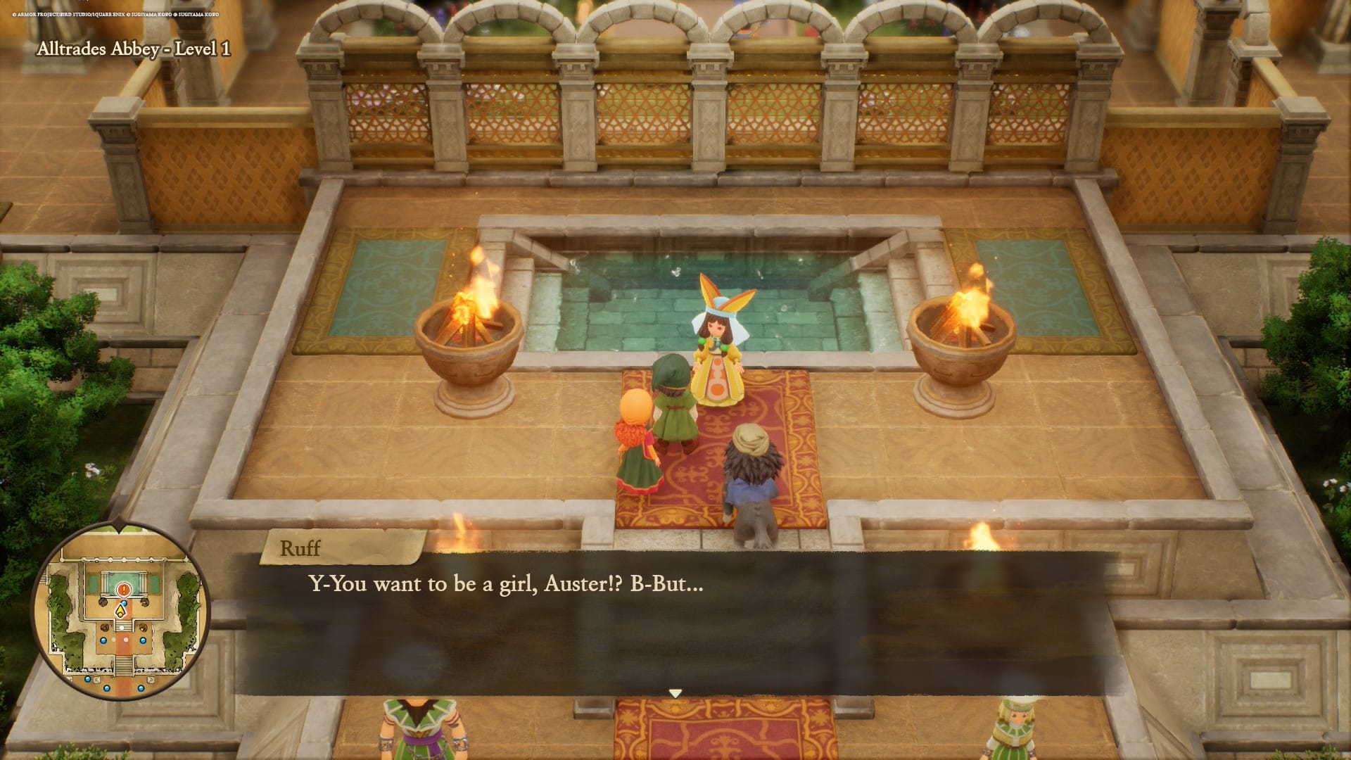 Auster wants to change his vocation to girl.