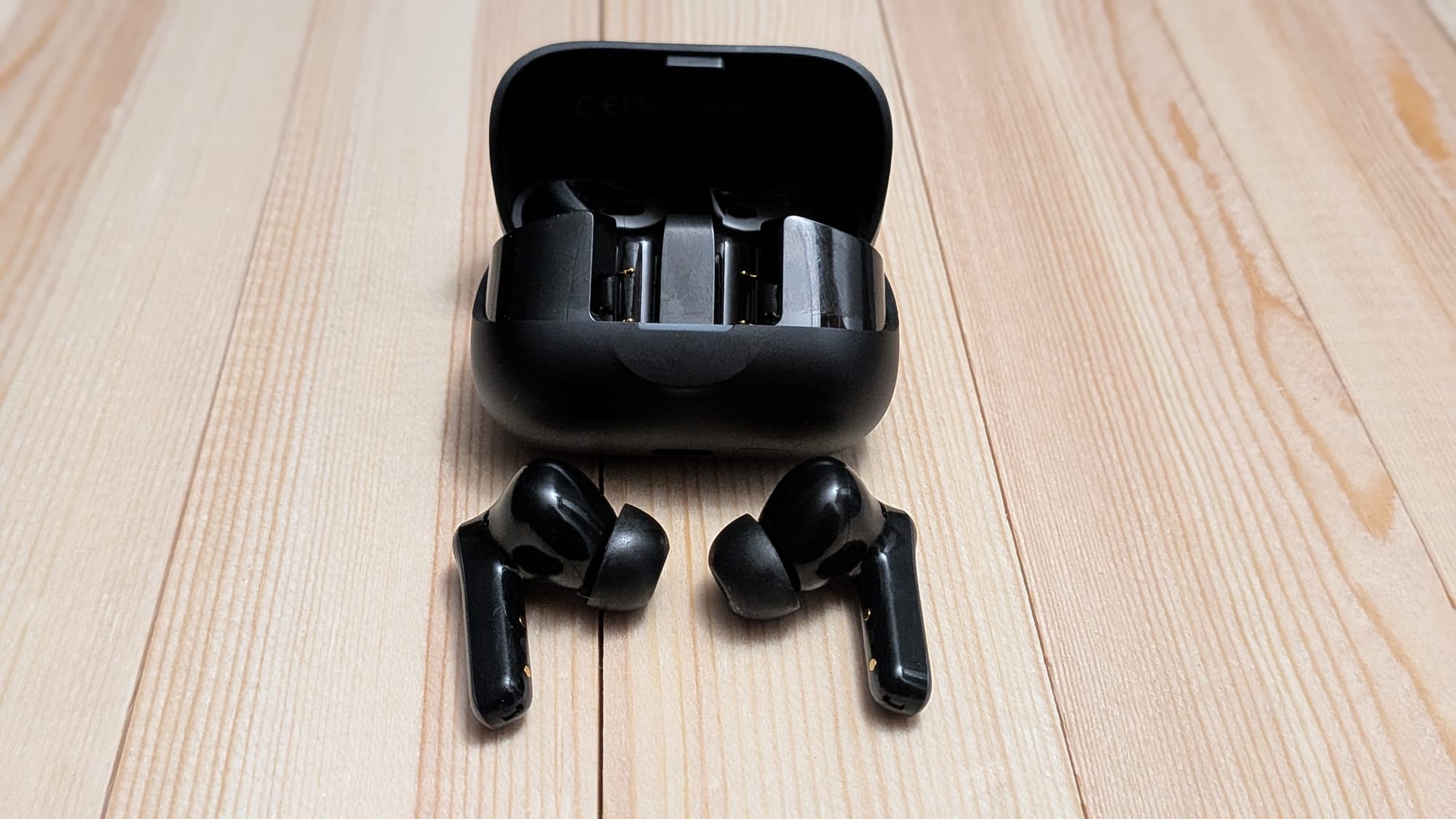 Between the earbuds and case, you can expect 50+ hours of combined charge