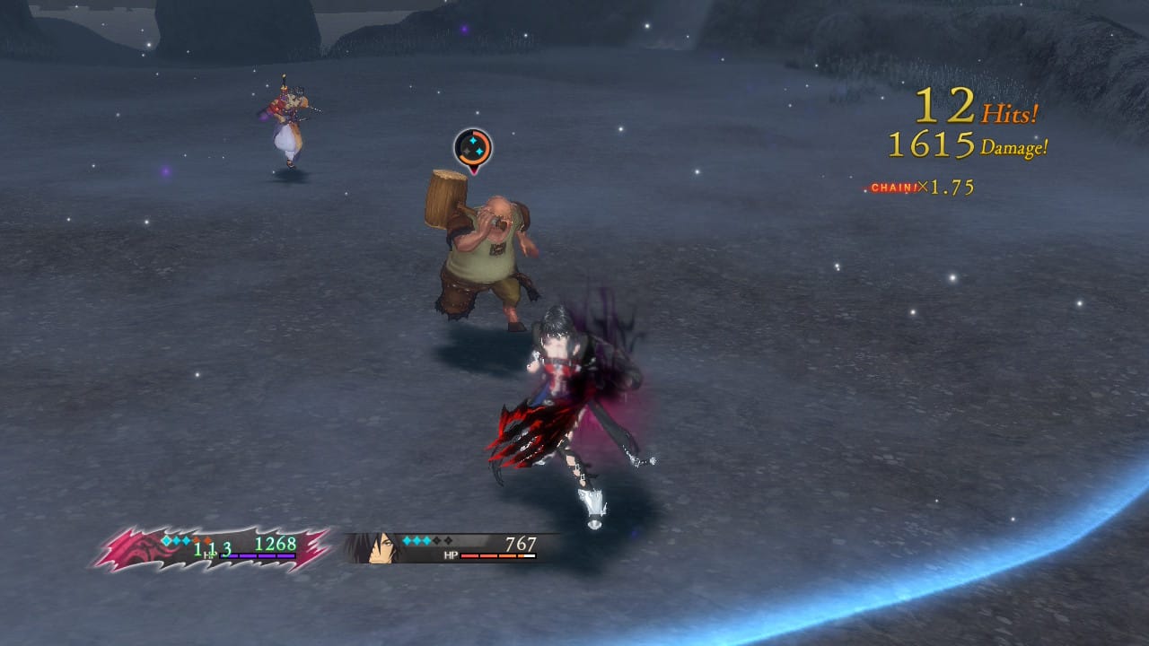 Combat in Tales of Berseria Remastered.