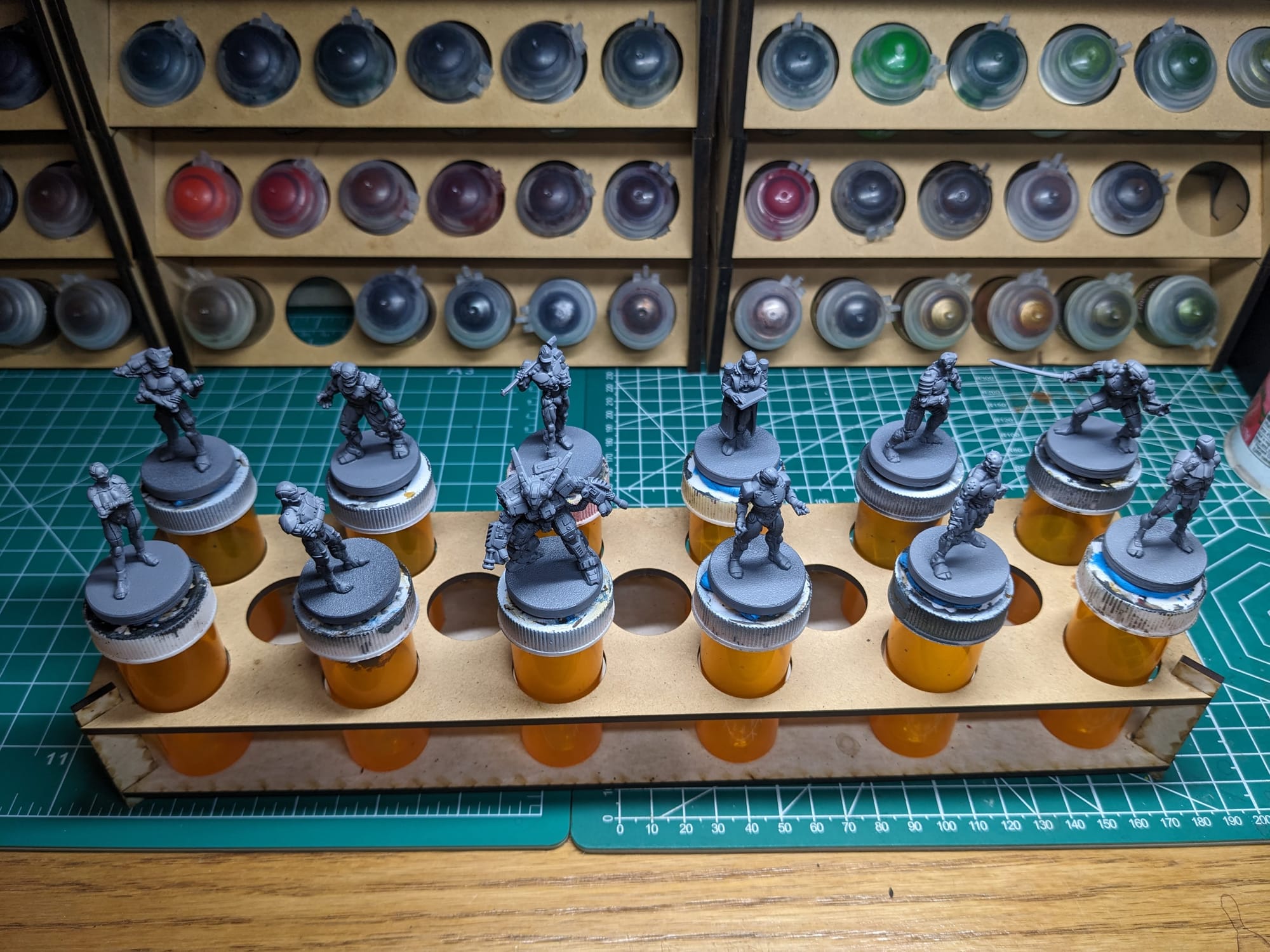 Minis primed and ready for painting