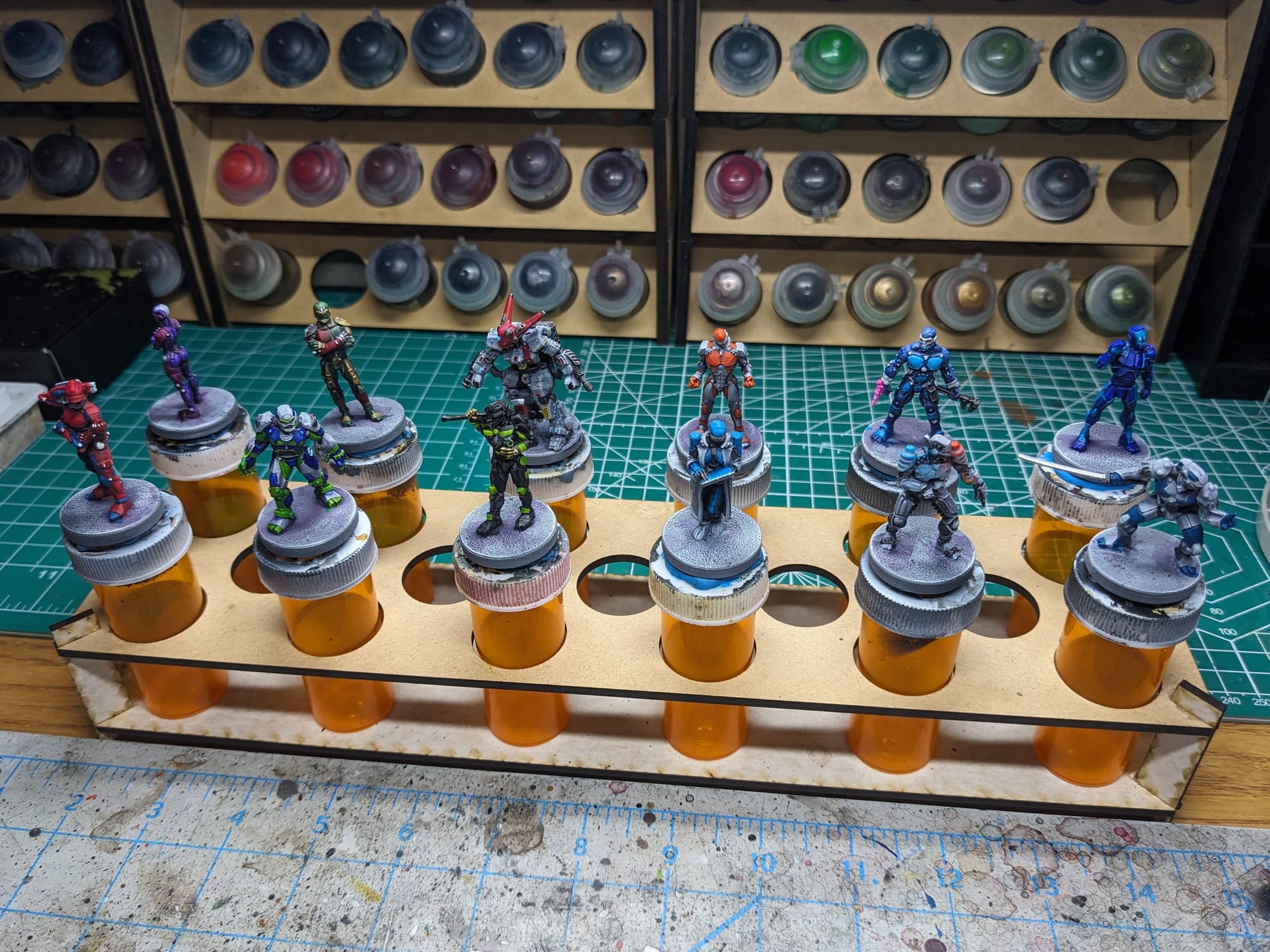 Contrast Paints Applied and fully colored