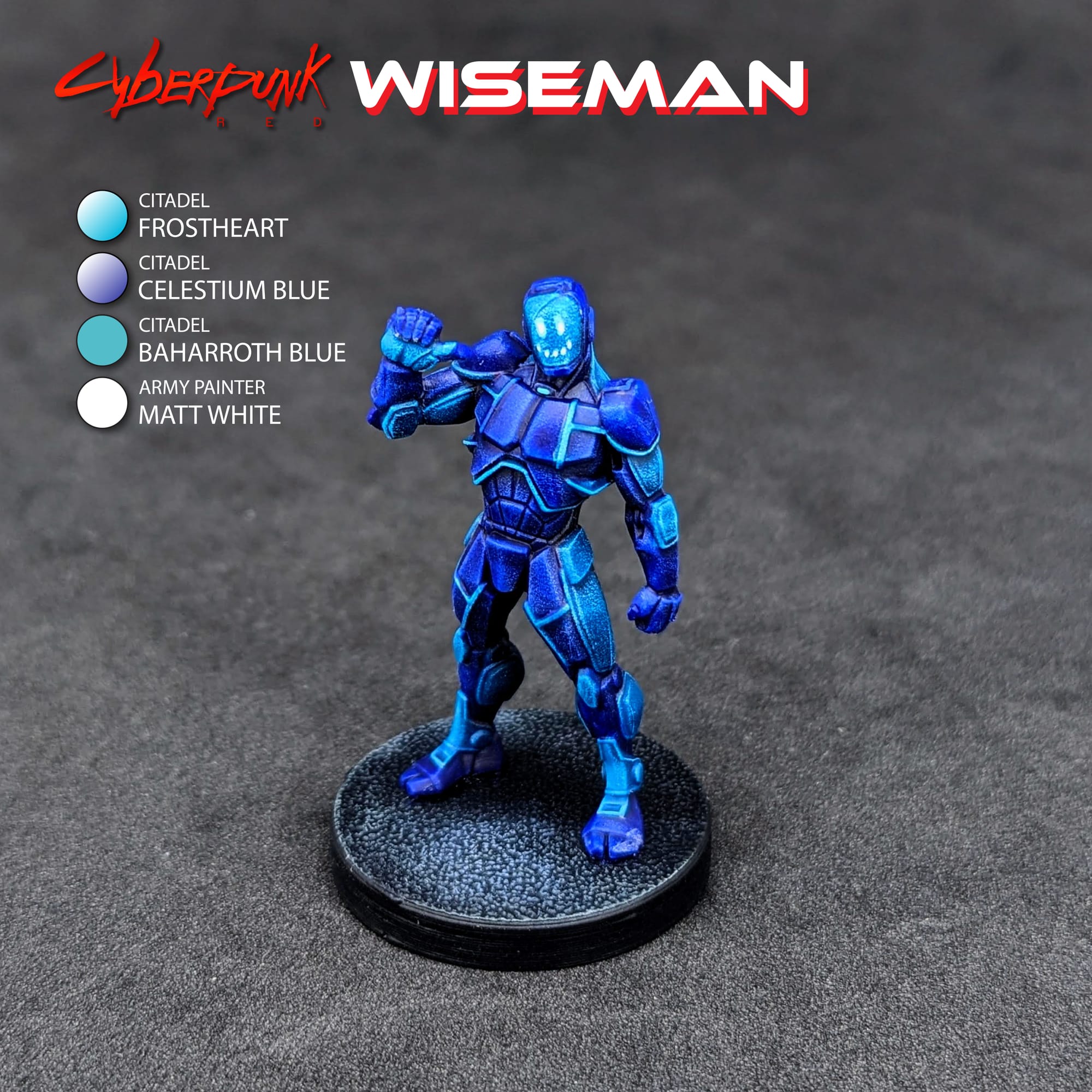Learn to Paint Guide Wiseman for Cyberpunk Red Combat Zone