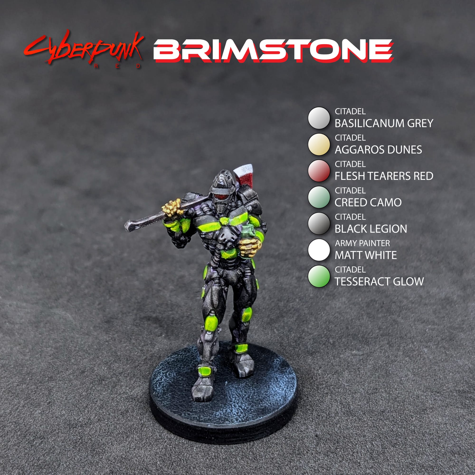 Learn to Paint Guide Brimstone for Cyberpunk Red Combat Zone