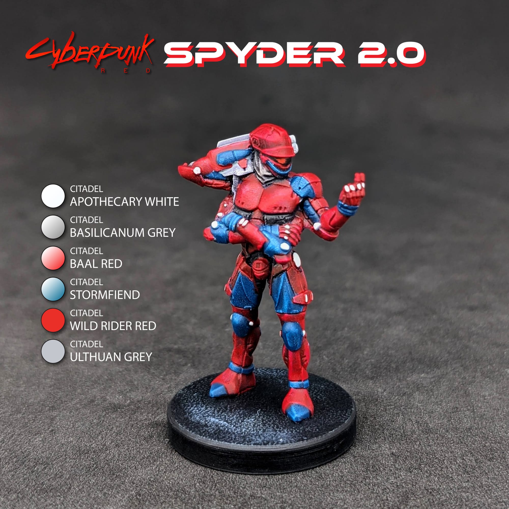 Learn to Paint Guide Spyder 2.0 for Cyberpunk Red Combat Zone