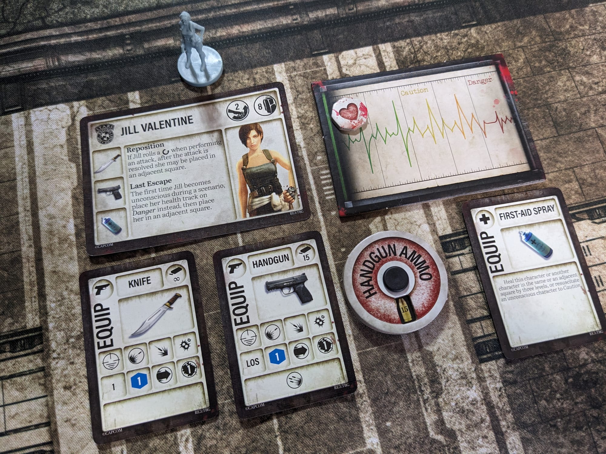 Resident Evil 3: The Board Game Character Board