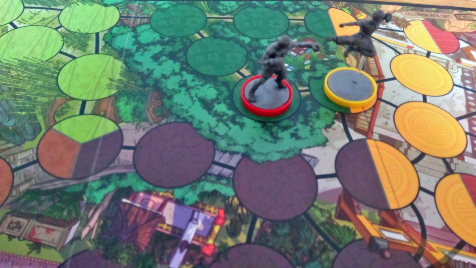 Lee and Ali's minis on the monastery map