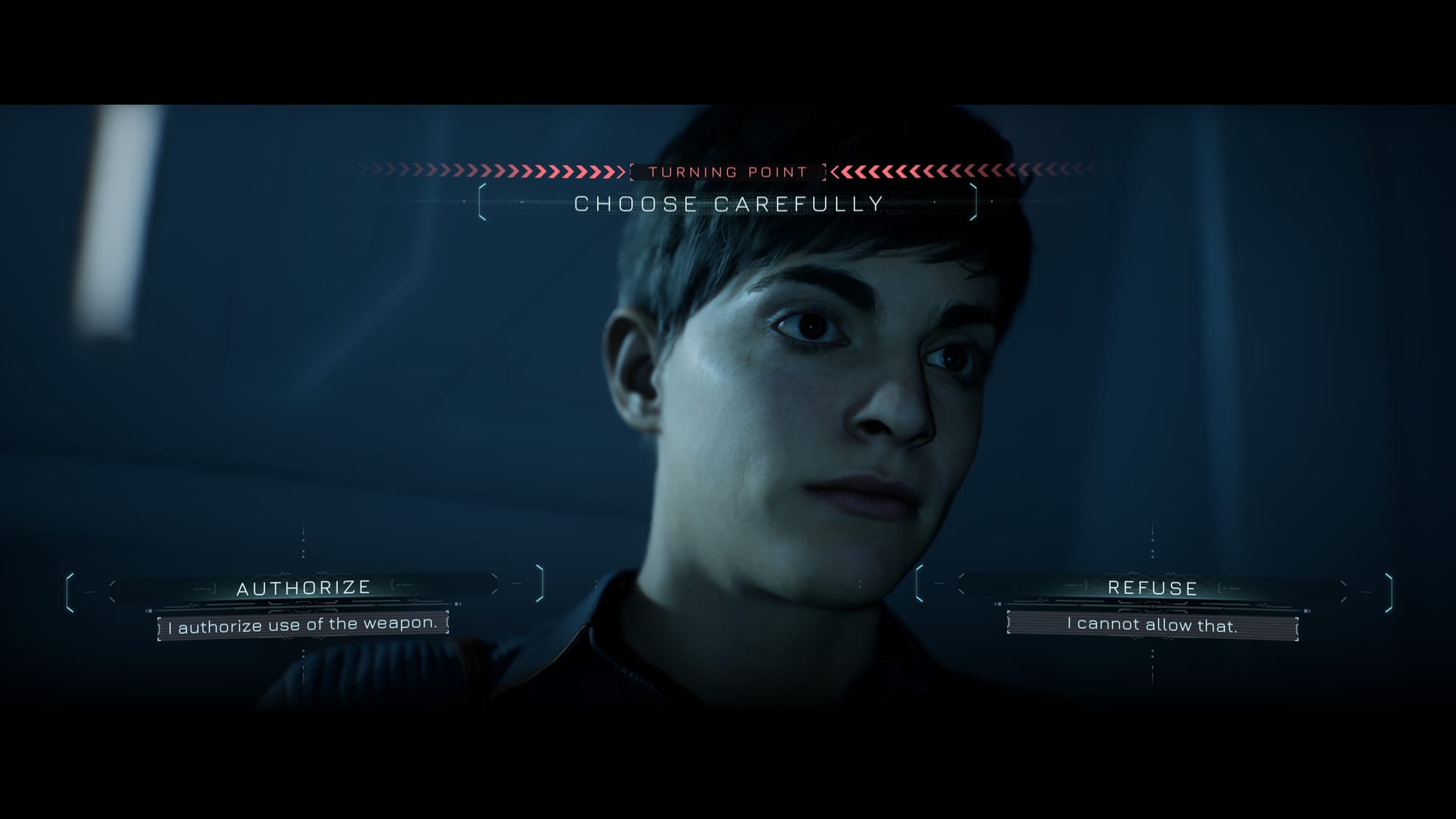 A Turning Point dialogue decision.