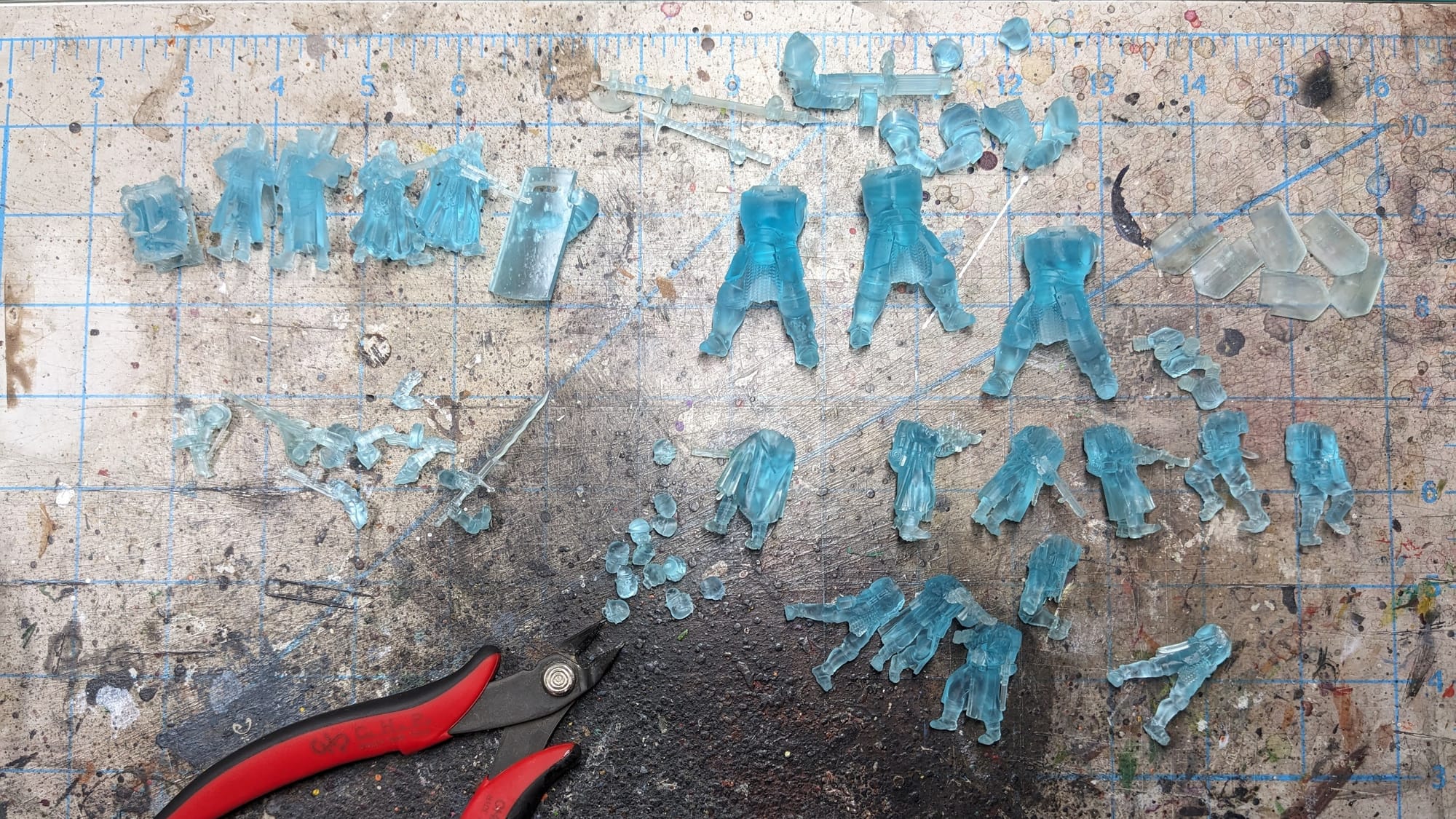 3D Printed Trench Crusade Miniatures