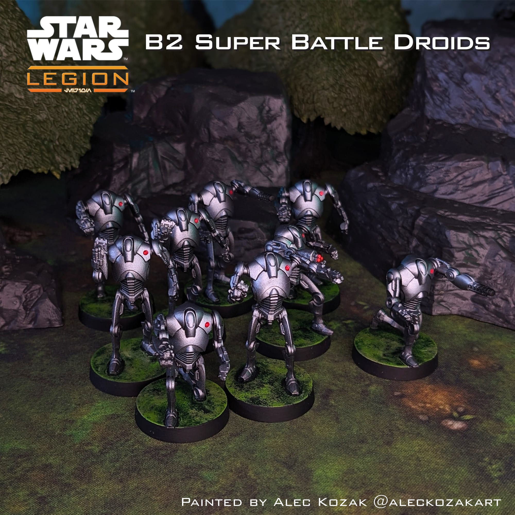 Painted Separatist B2 Super Battle Droids by Alec Kozak