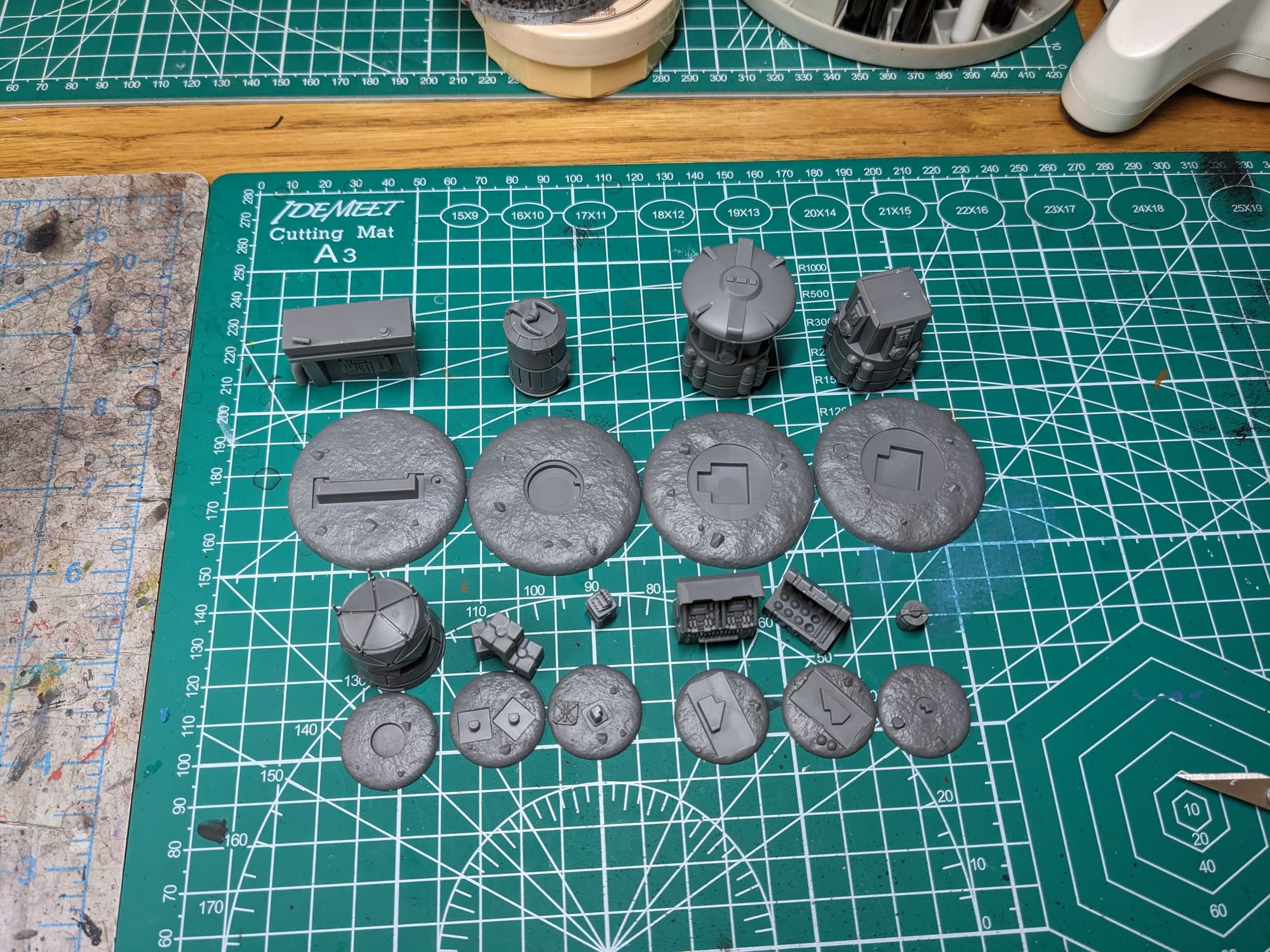Objectives built and ready for priming