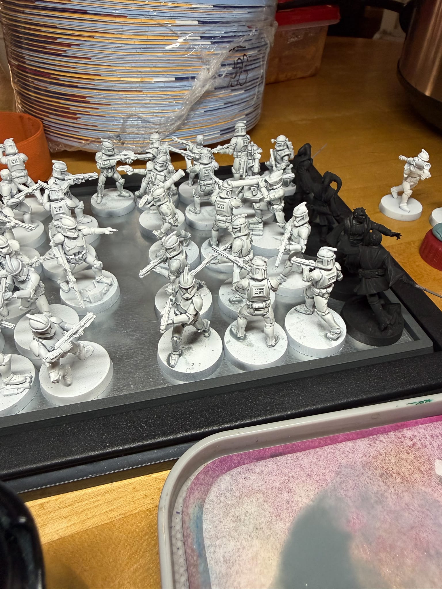 A photo of Legion Clone Troopers in a magnetic case