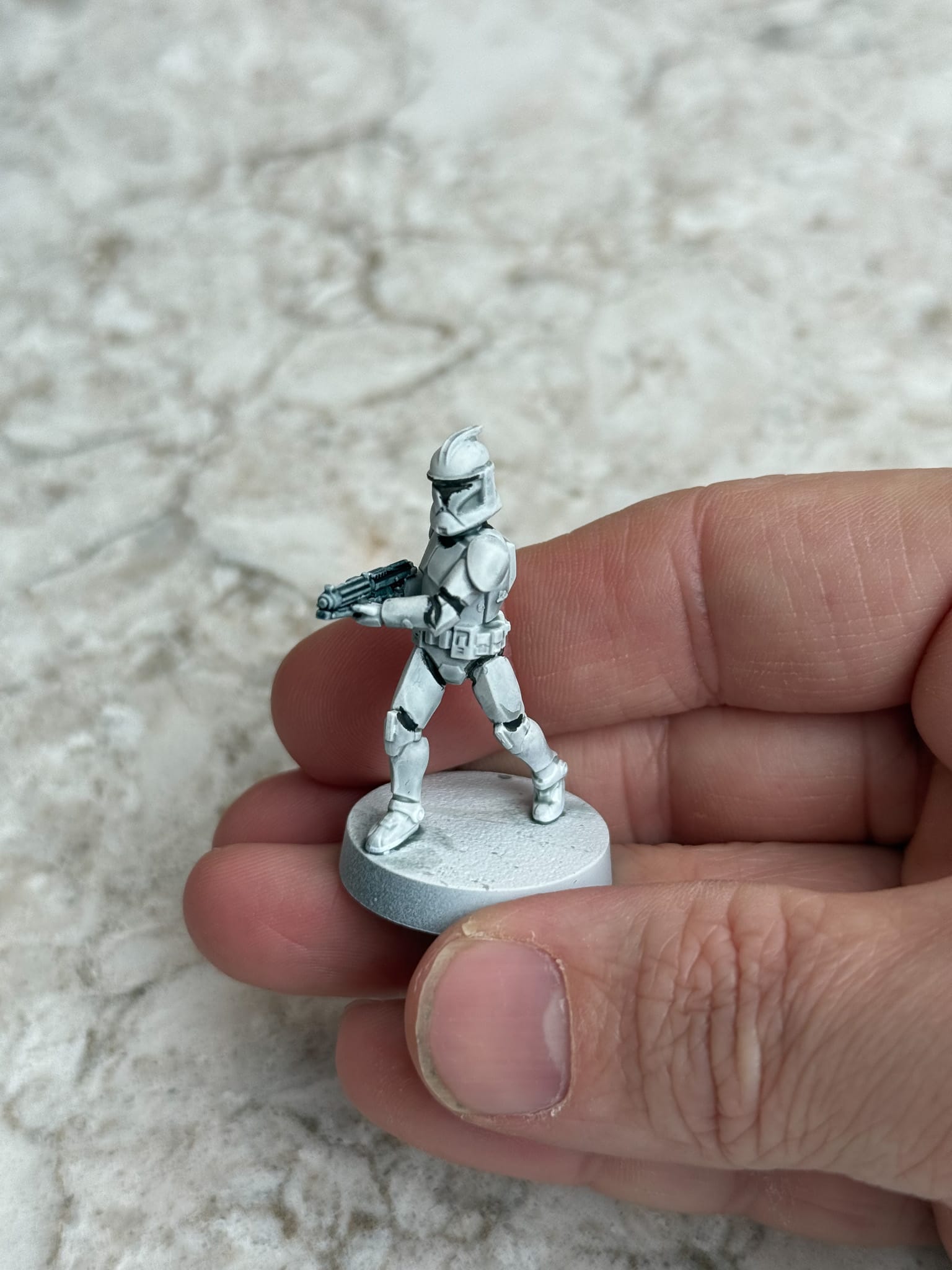 A photo of a completed Legion Clone Trooper