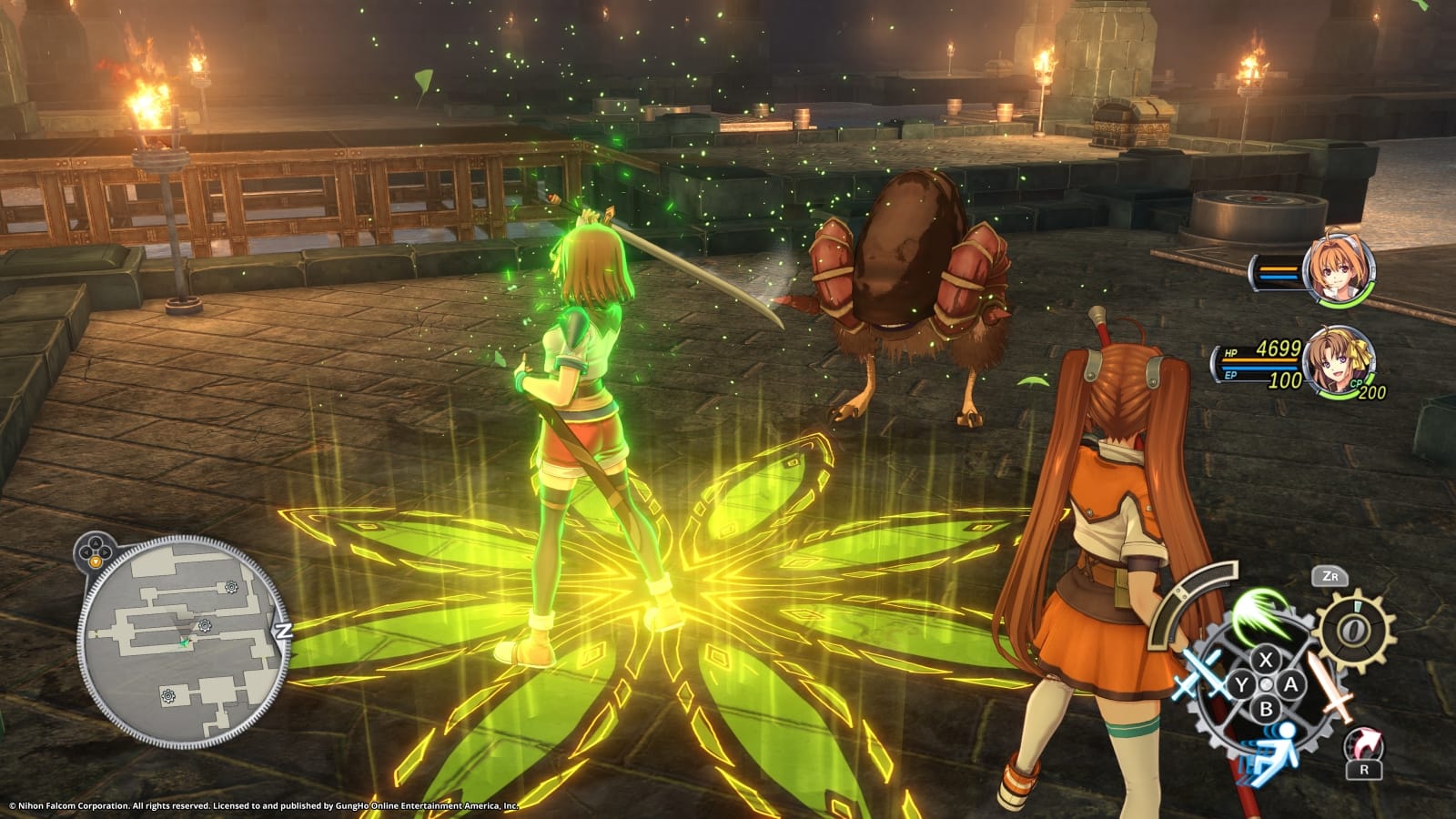 Fighting alongside Analace.