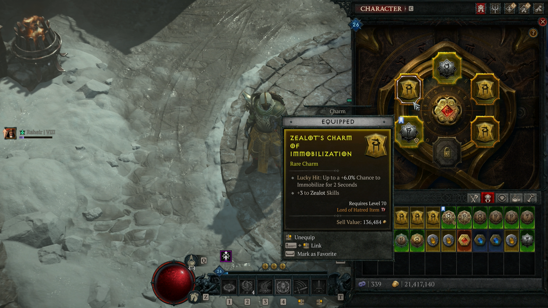 Talisman gear gives you an additional avenue to power up your hero 