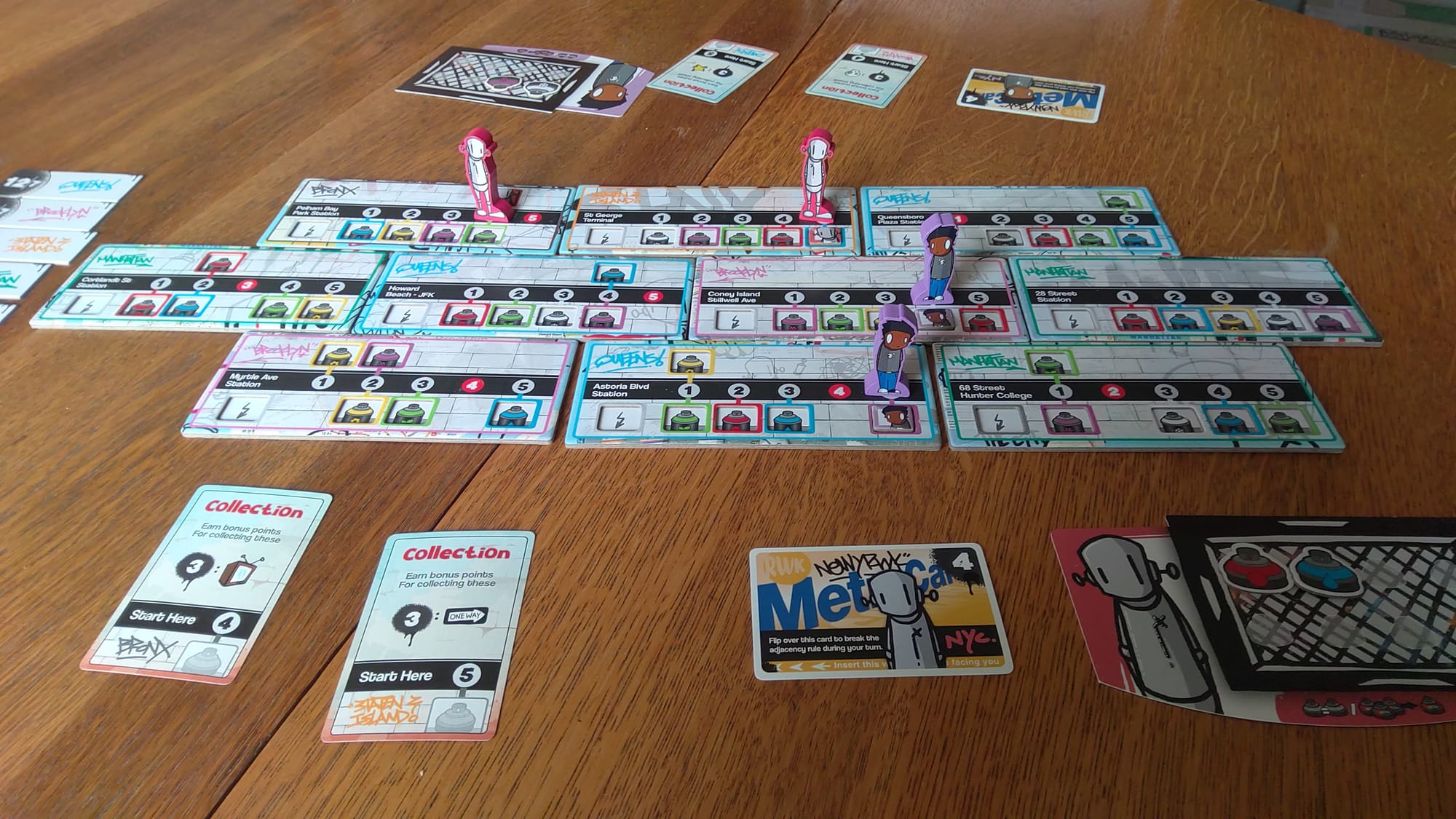 Setup for a two-player game