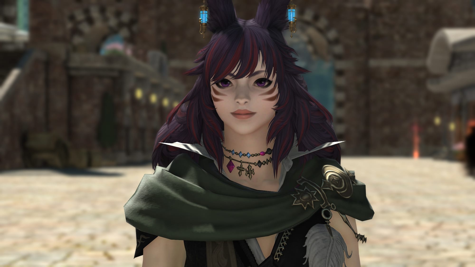 The Warrior of Light smiling. 