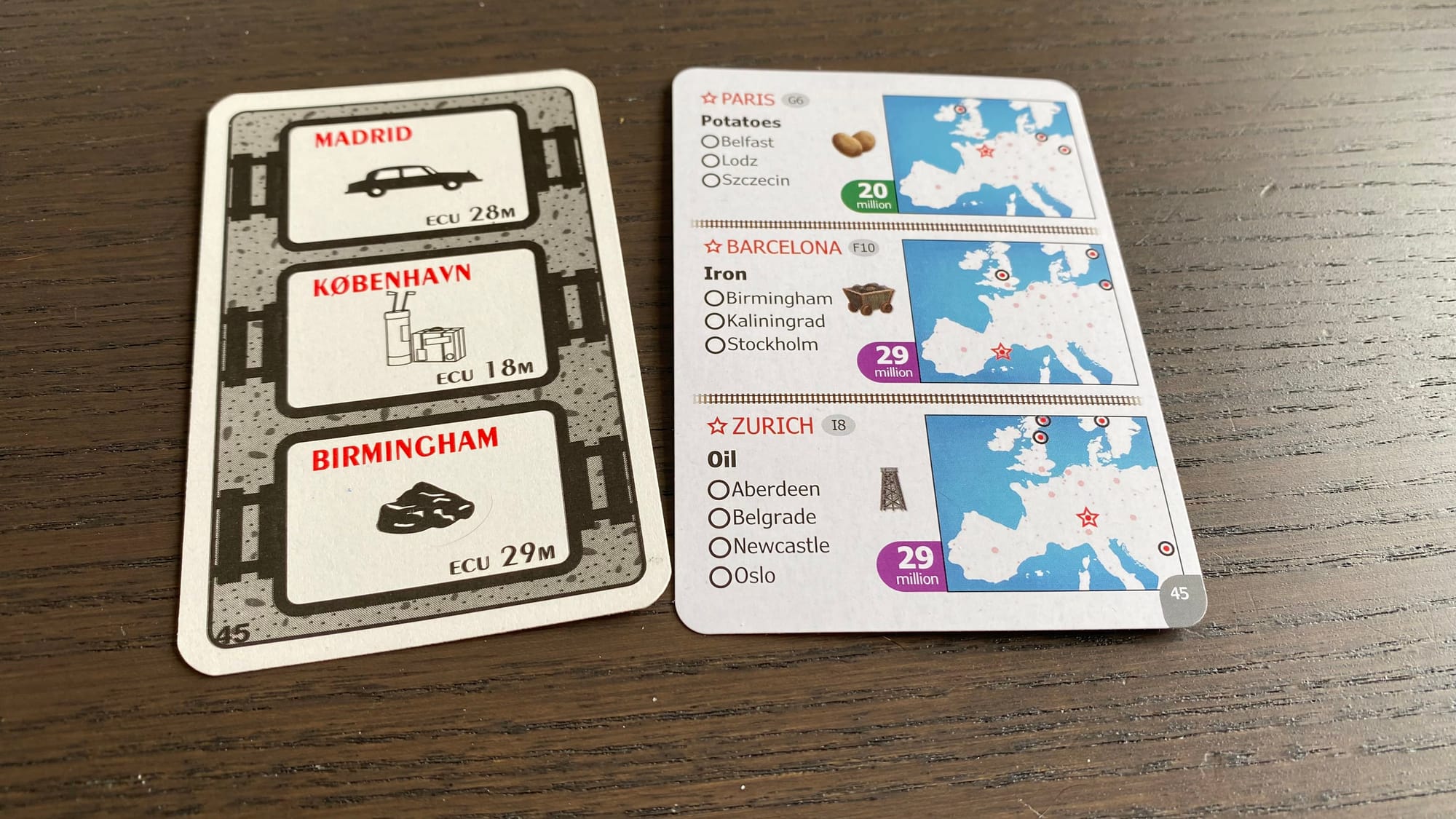 The old and new demand cards side by side