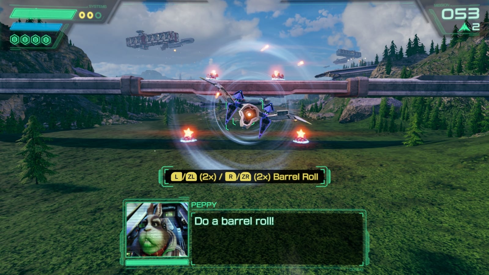 Peppy telling Fox to do a barrel roll.