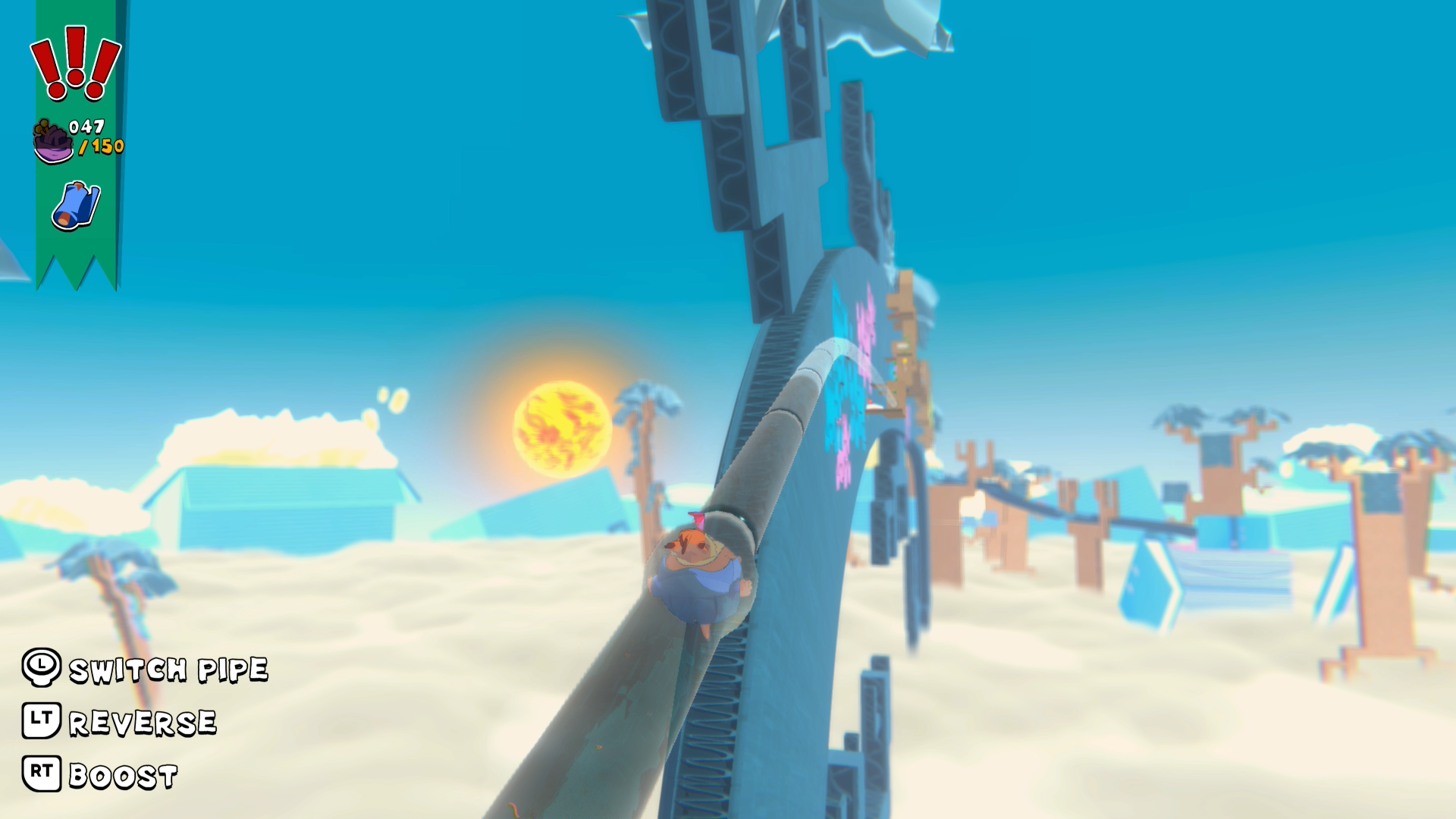 The furball is a new mechanic for Bubsy 4D. It's something new but has ups and downs.