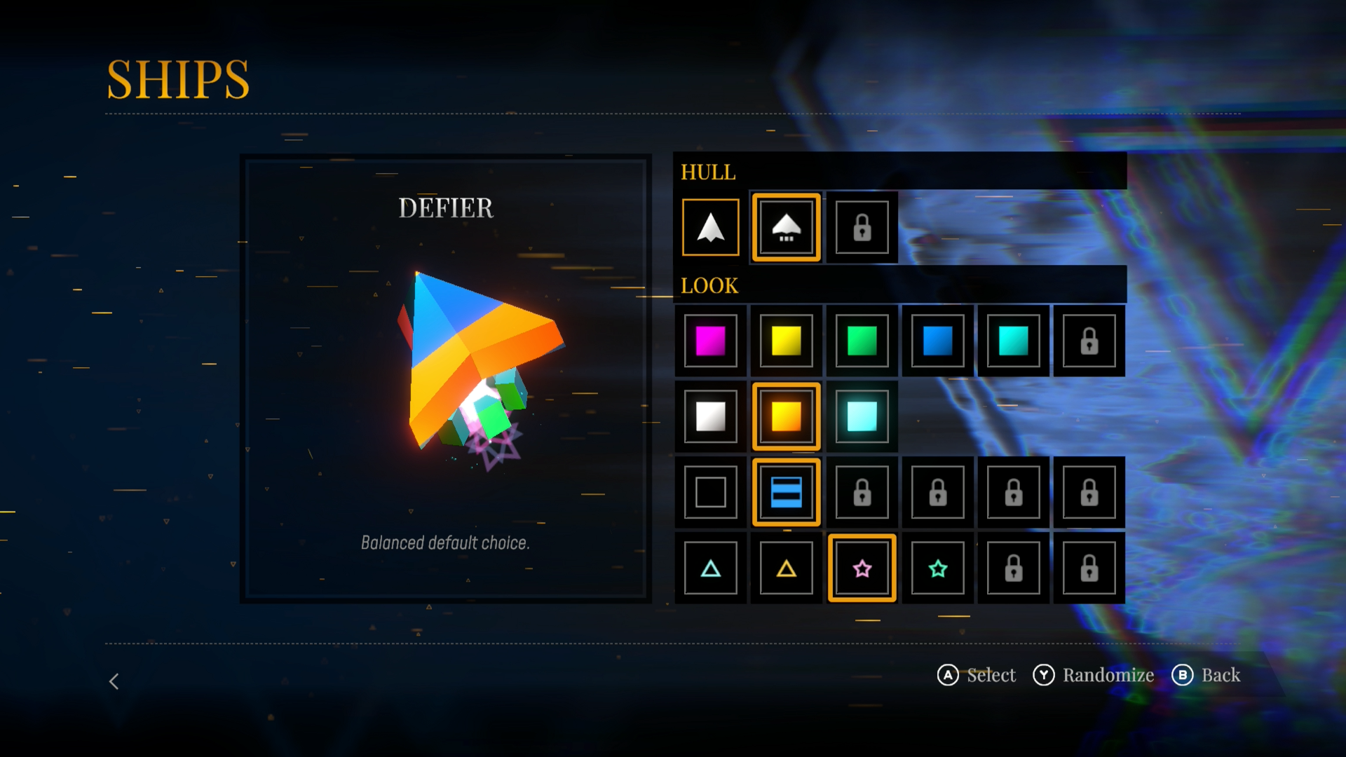 In Campaign mode, you can customize your ship to show off things you've unlocked for a job well done.