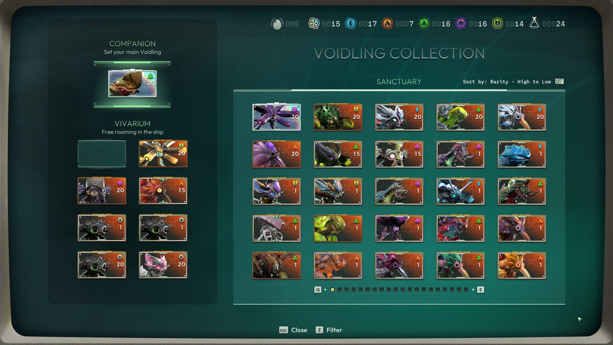 Your collection will grow significantly as you pour time into the game