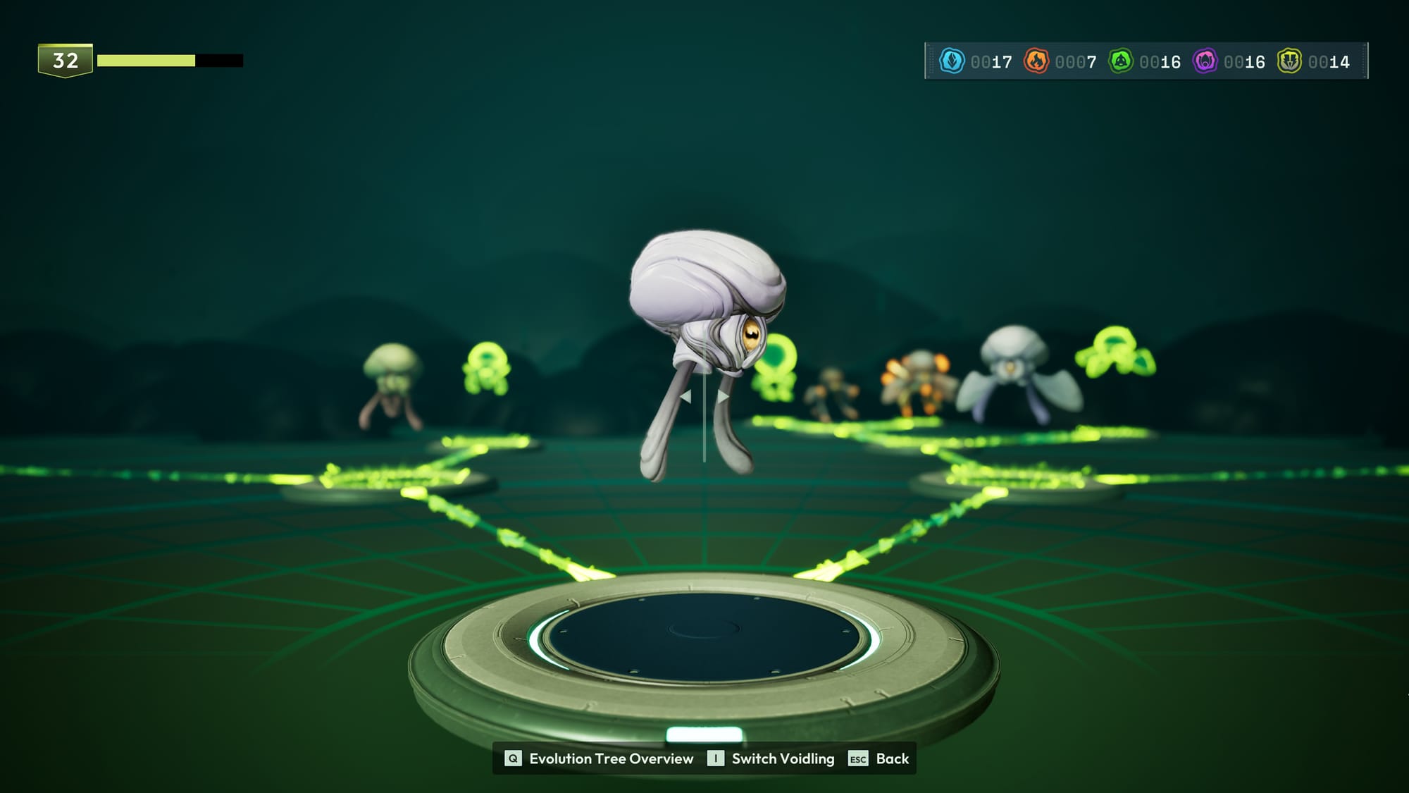 Each voidling has a full-blown tree of creatures it can evolve into