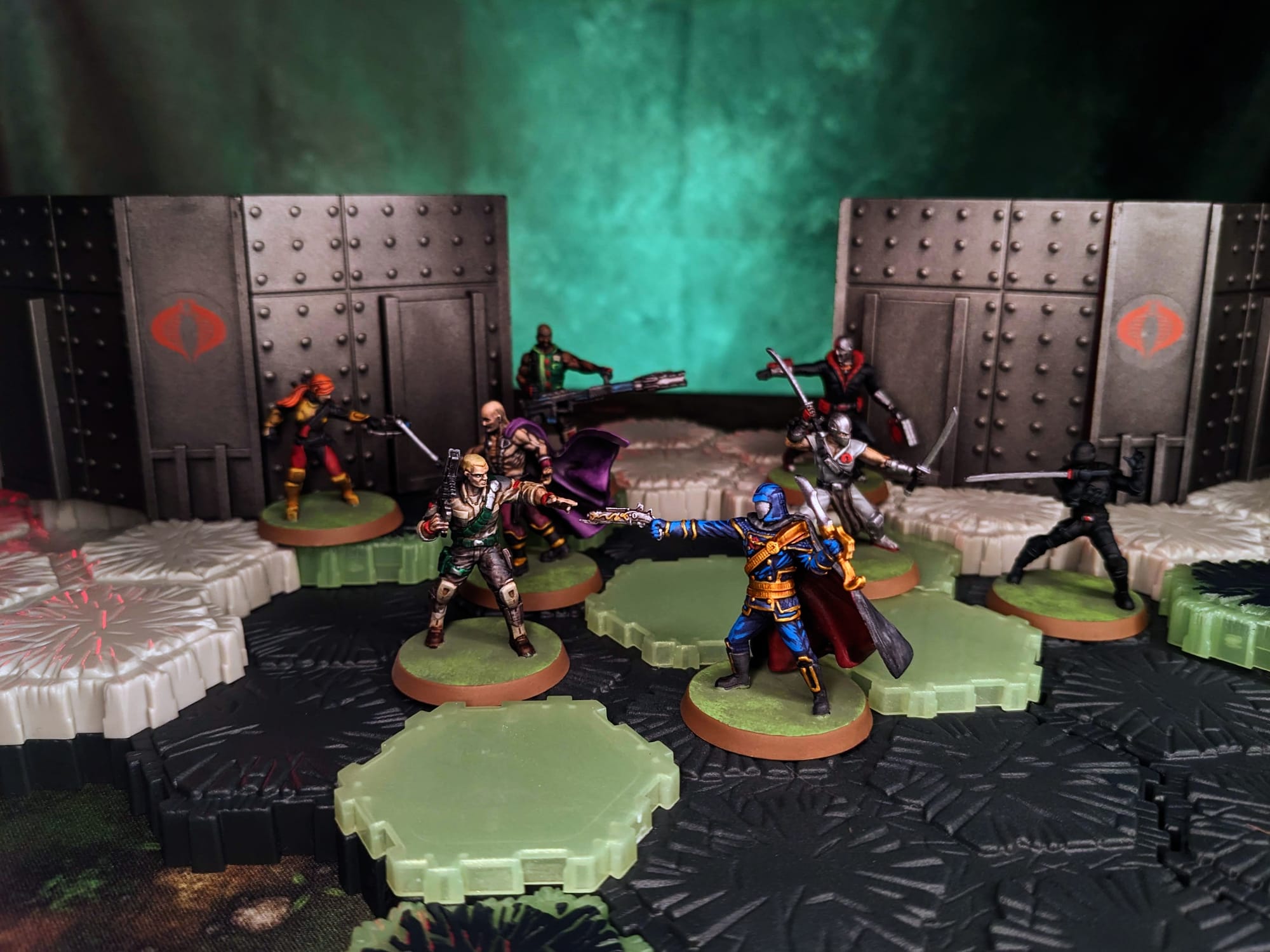 Heroscape G.I. JOE Rumble at the Rift Painted by Alec Kozak