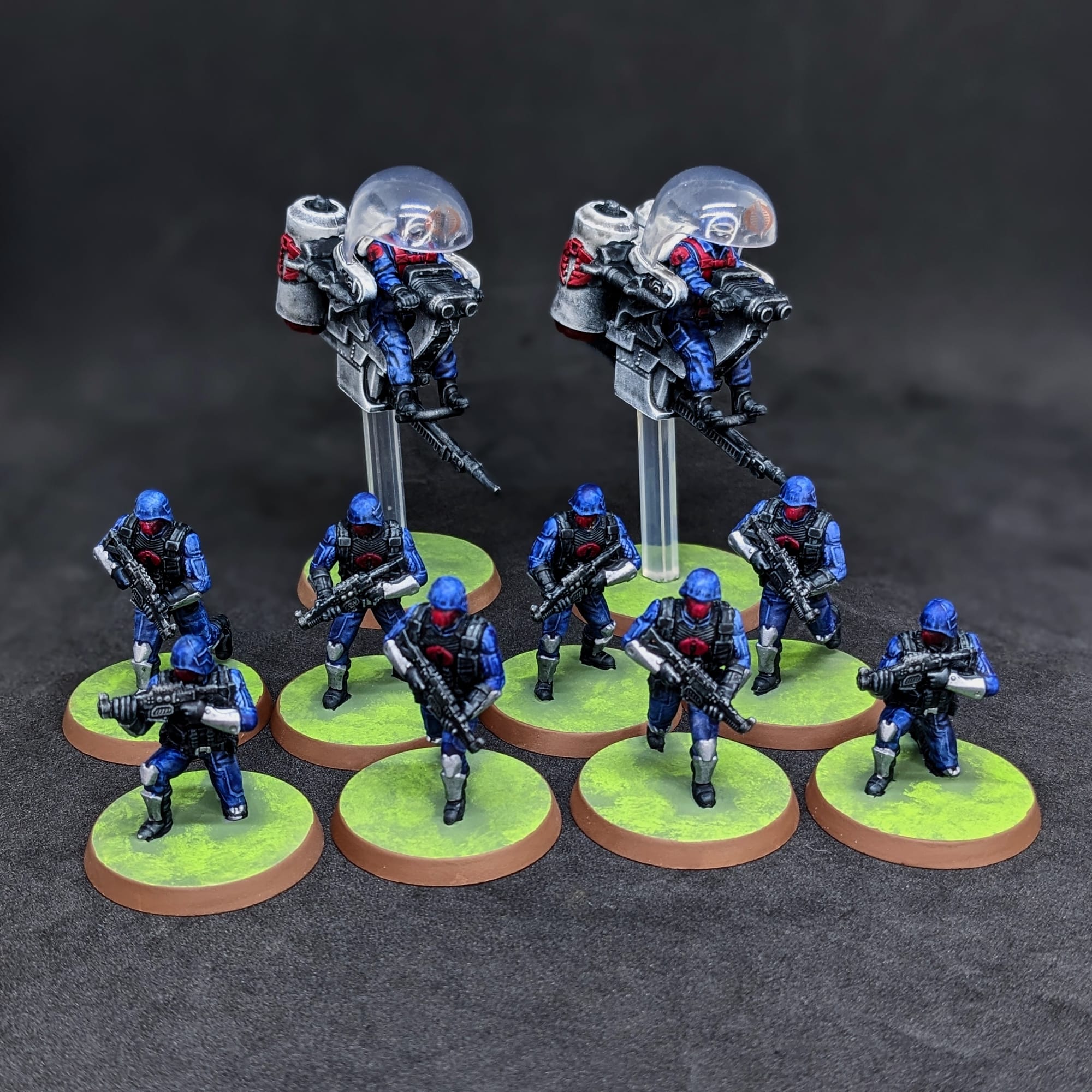 Heroscape G.I. JOE Cobra Troopers Flight Pod Painted by Alec Kozak