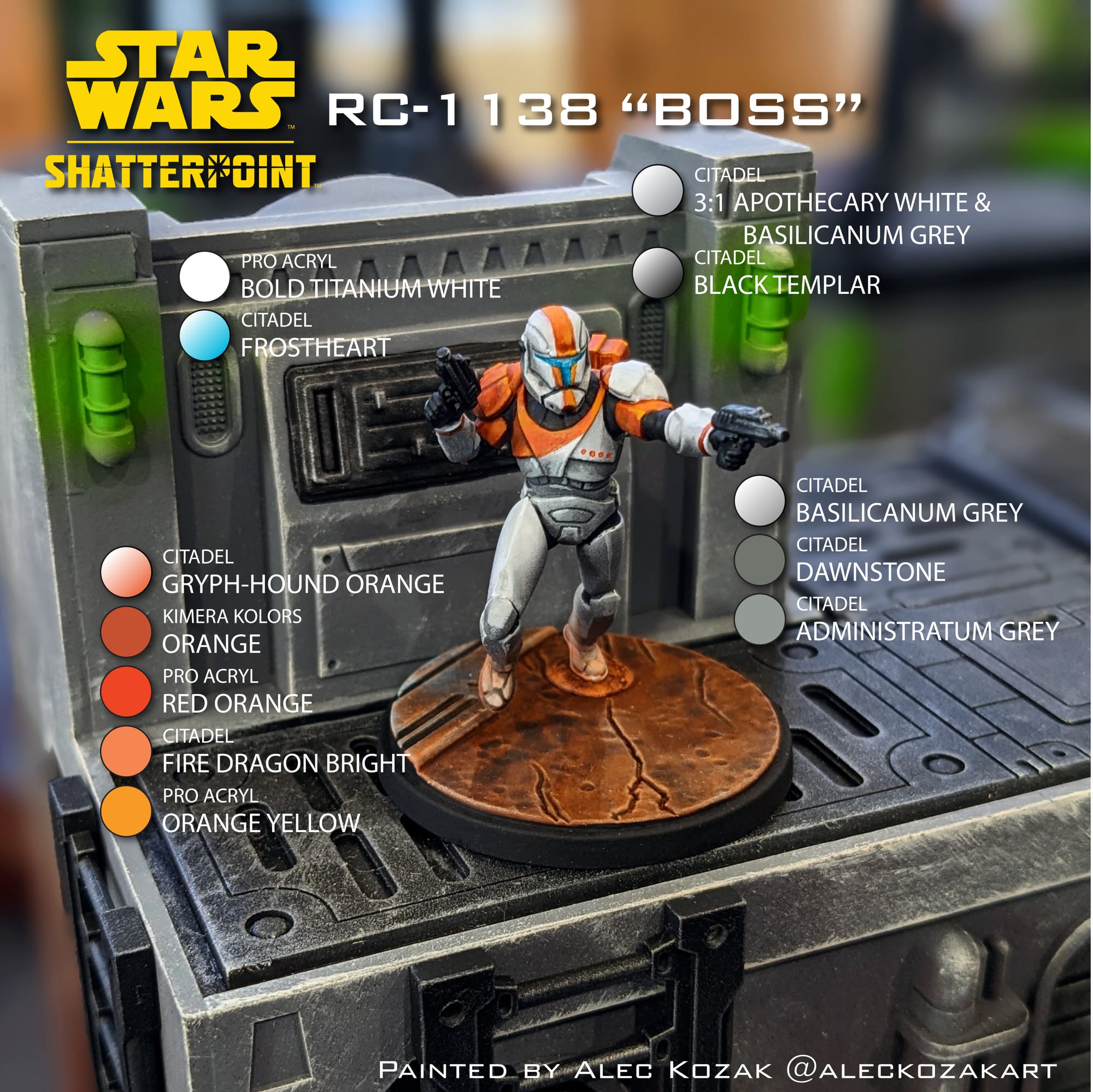 Star Wars Shatterpoint Delta Squad From Up Boss Painted by Alec Kozak