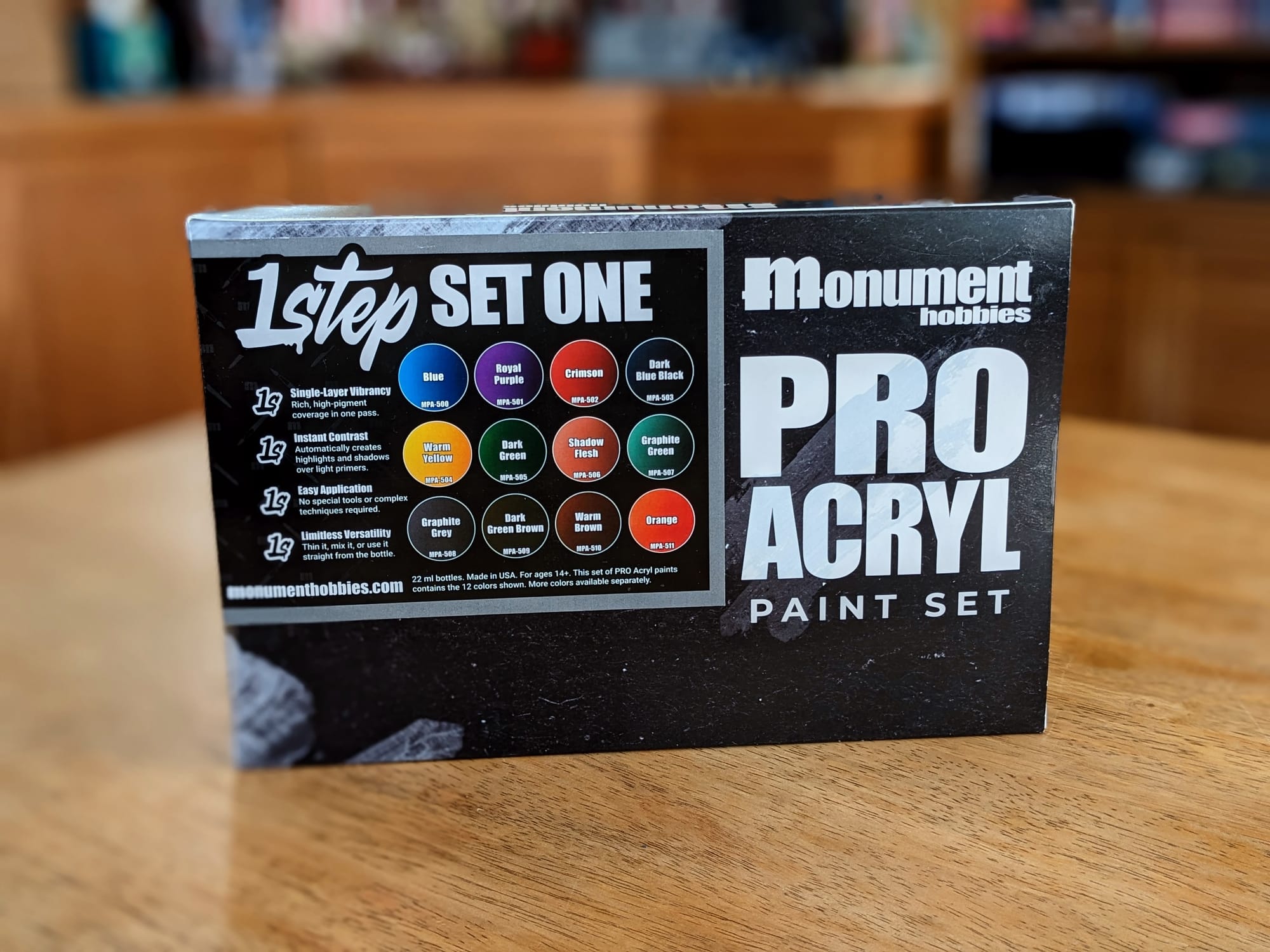Monument Hobbies Pro Acryl Paint Set #1 Box