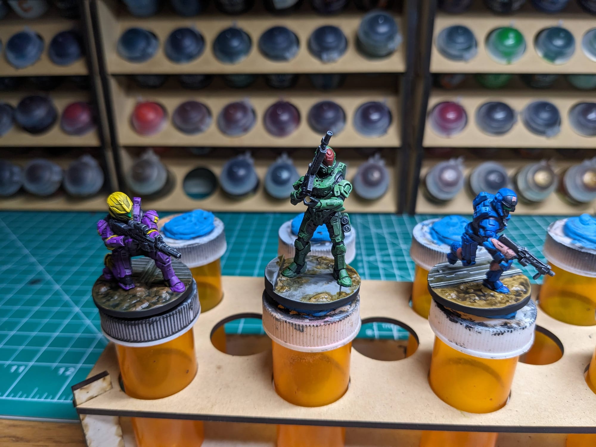 Halo: Flashpoint Spartans painted using only Pro Acryl 1-Step Paints